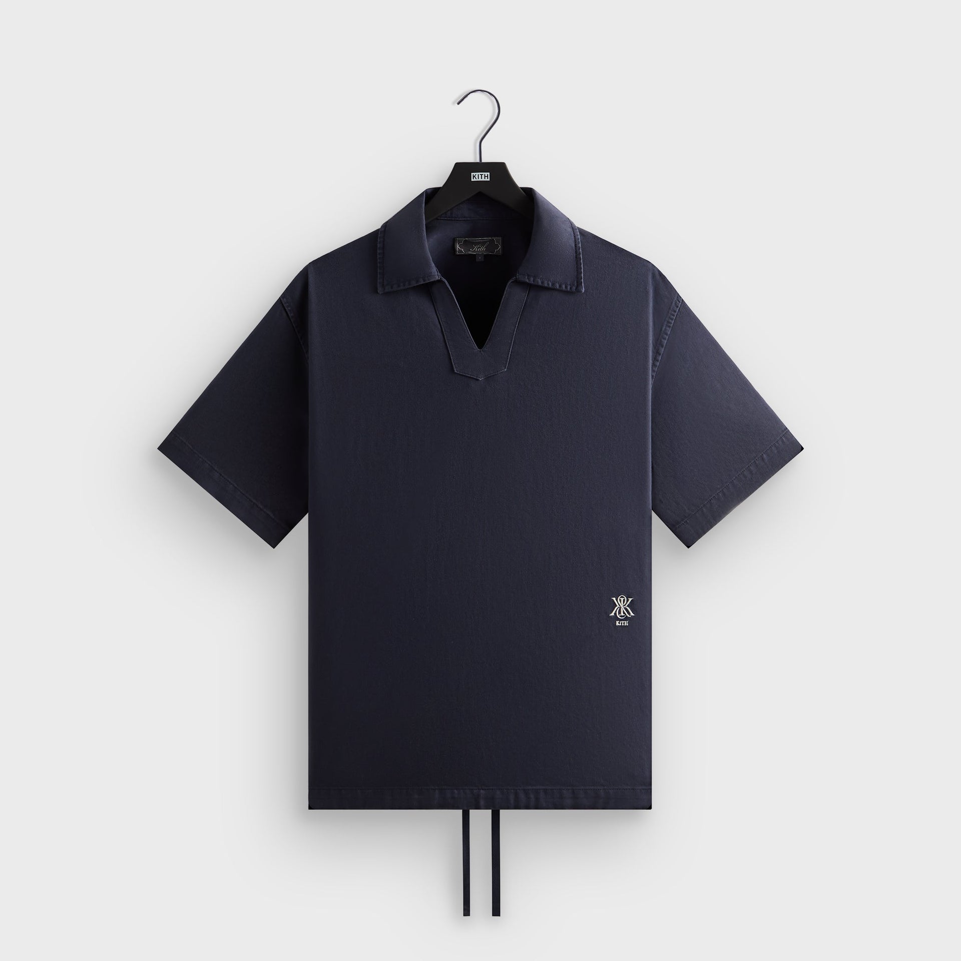 Kith Washed Denim Short Sleeve Glen Pullover - Nocturnal PH