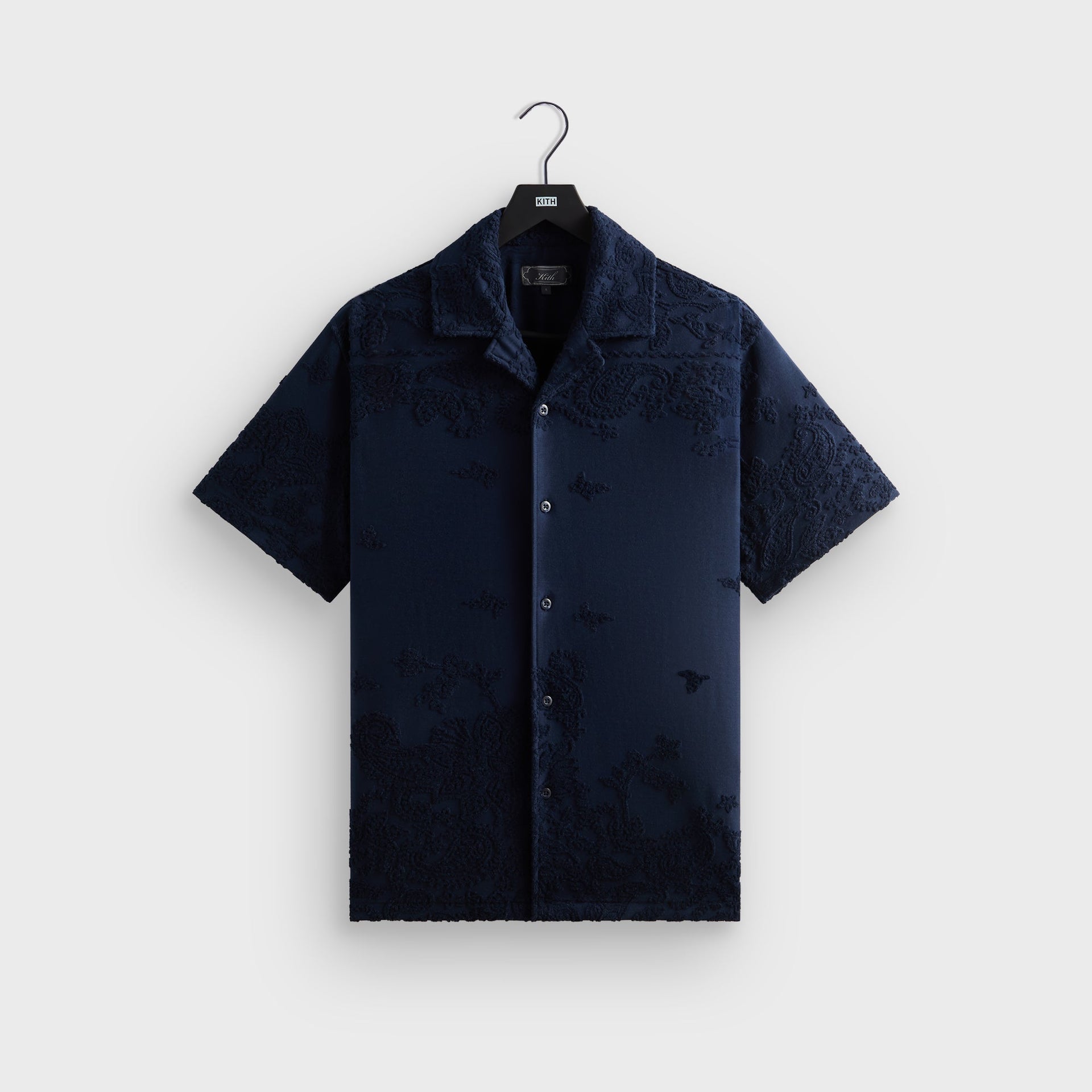 Kith Bandana Micro Terry Thompson Camp Collar Shirt - Nocturnal PH