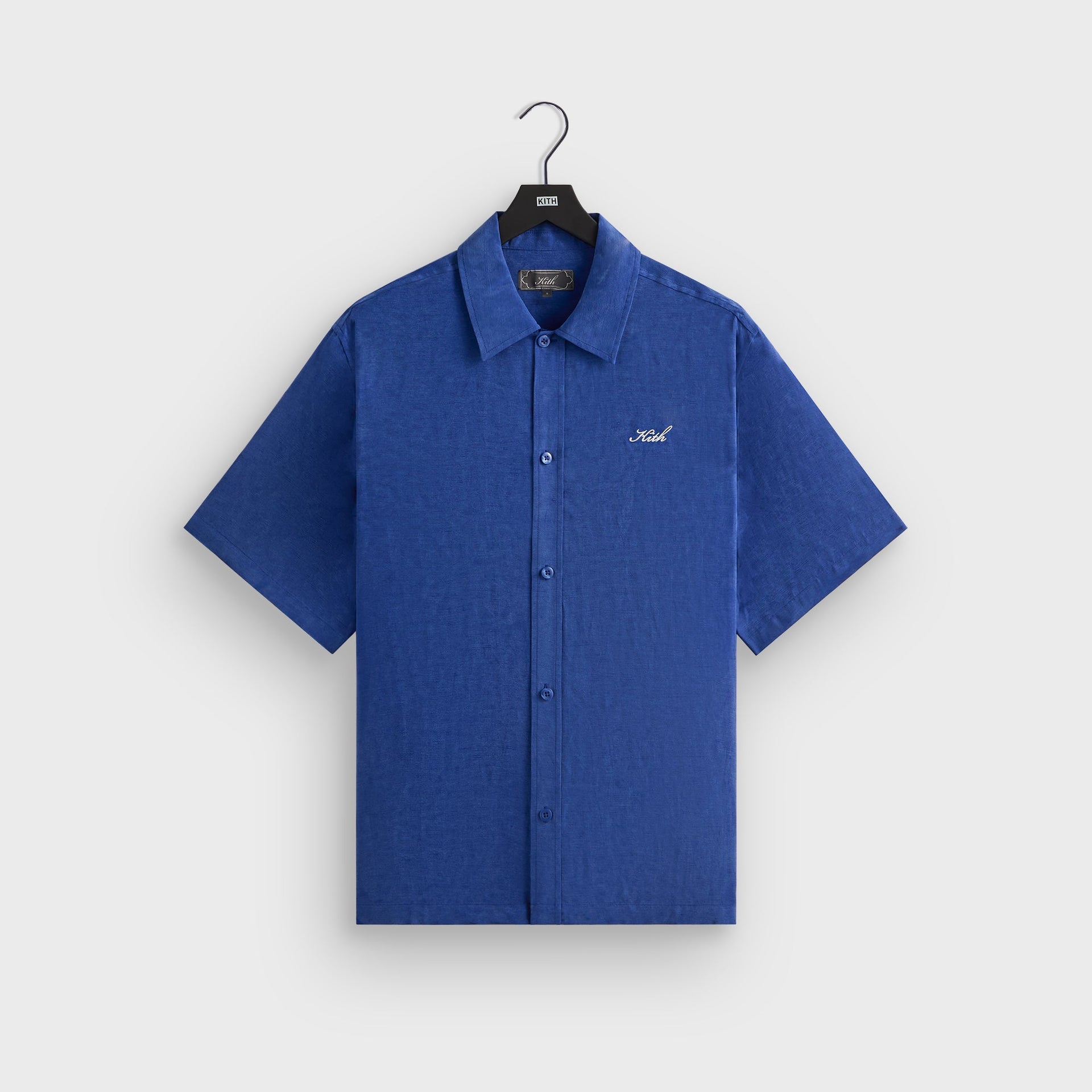 Kith Cupro Linen Short Sleeve Boxy Collared Overshirt - Current