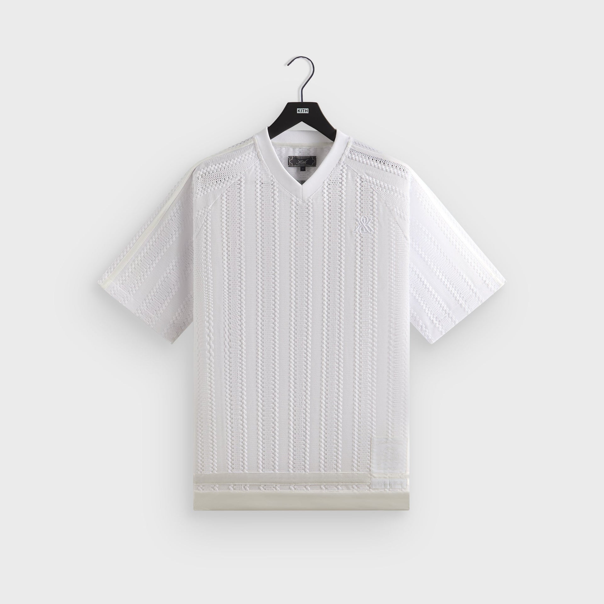 Kith Leon Short Sleeve Lace Combo Jersey - White PH