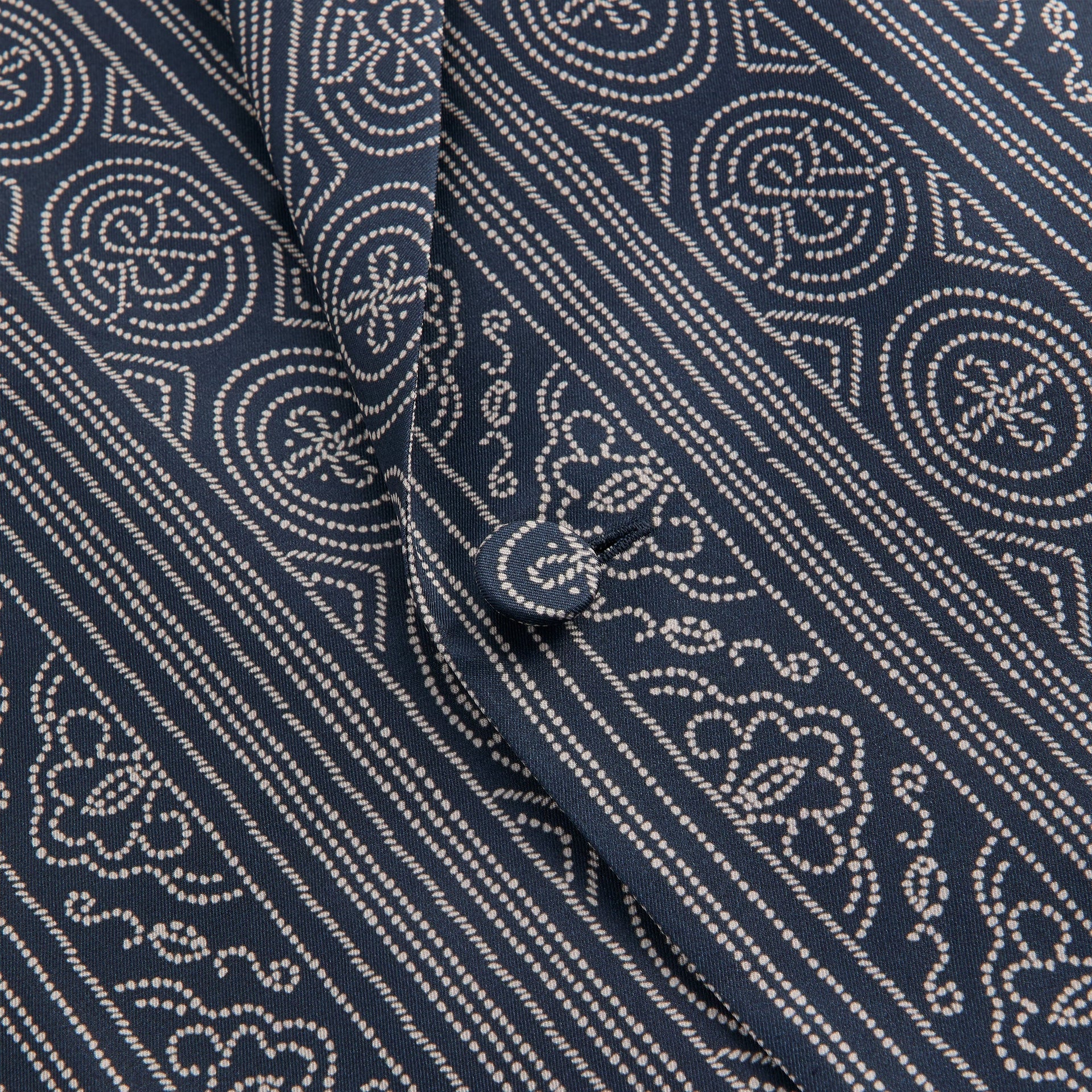 &Kin Batik Stripe Long Sleeve Thompson Crossover Shirt - Nocturnal PH