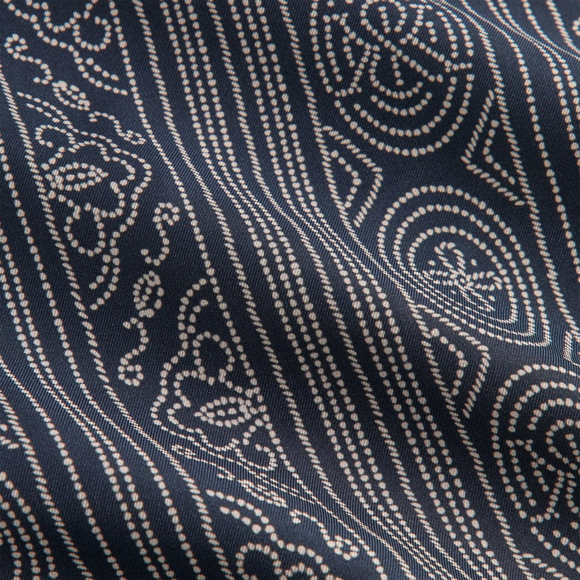 &Kin Batik Stripe Long Sleeve Thompson Crossover Shirt - Nocturnal PH