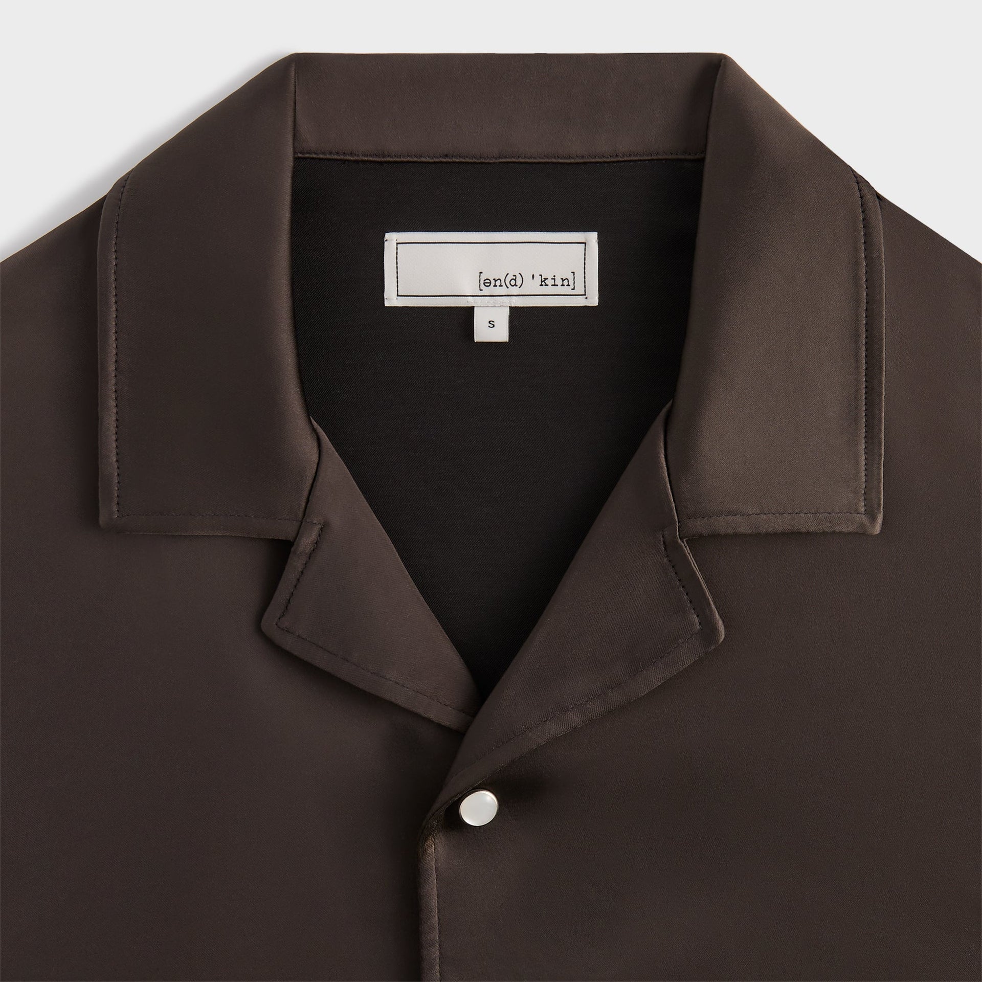 &Kin Washed Satin Landon Souvenir Shirt - Kindling PH