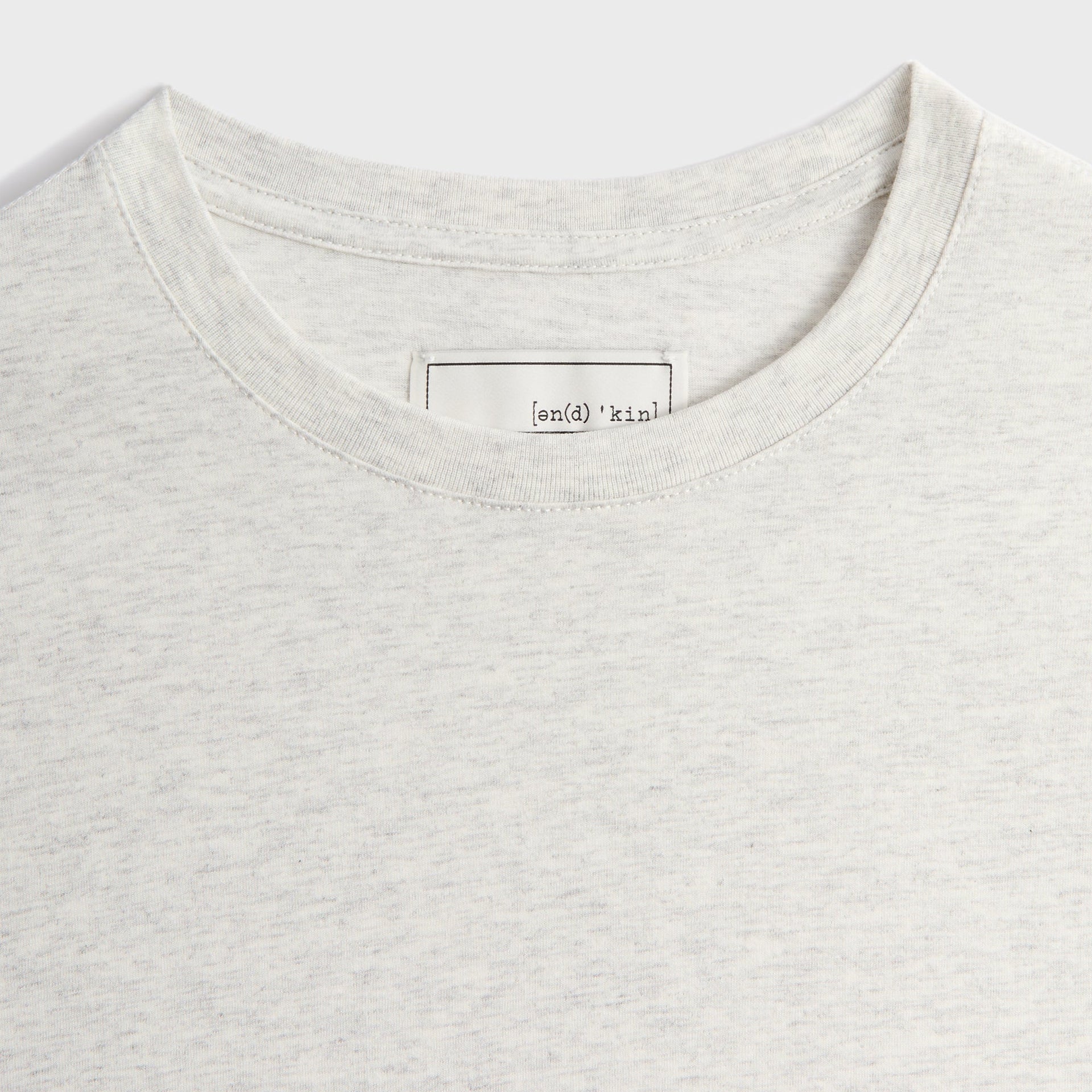 &Kin Pima Jersey Short Sleeve Heathrow Tee - Light Heather Grey PH