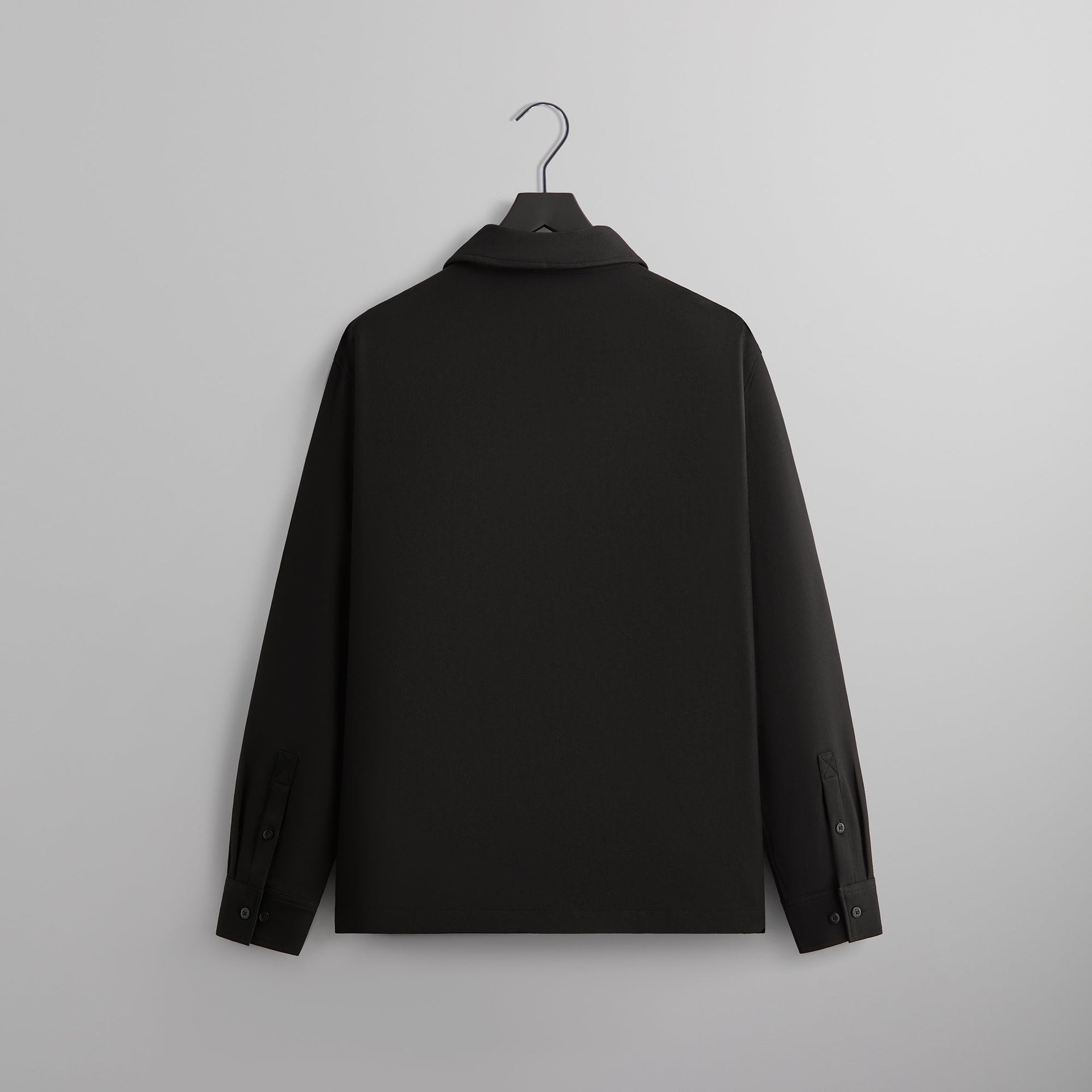 Kith Double Weave Boxy Collared Overshirt - Black