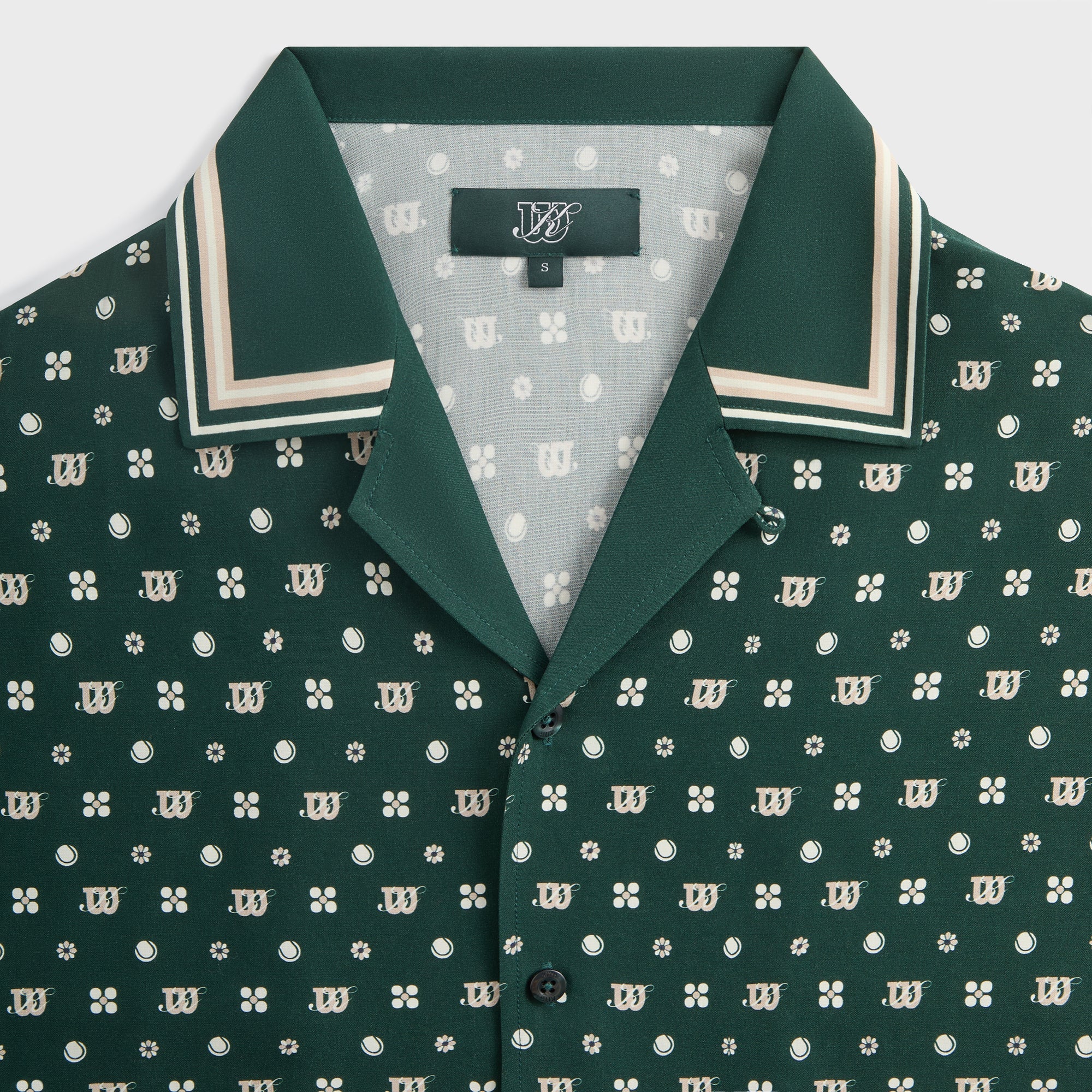 Kith for Wilson Silk Lyocell Thompson Camp Collar Shirt - Stadium