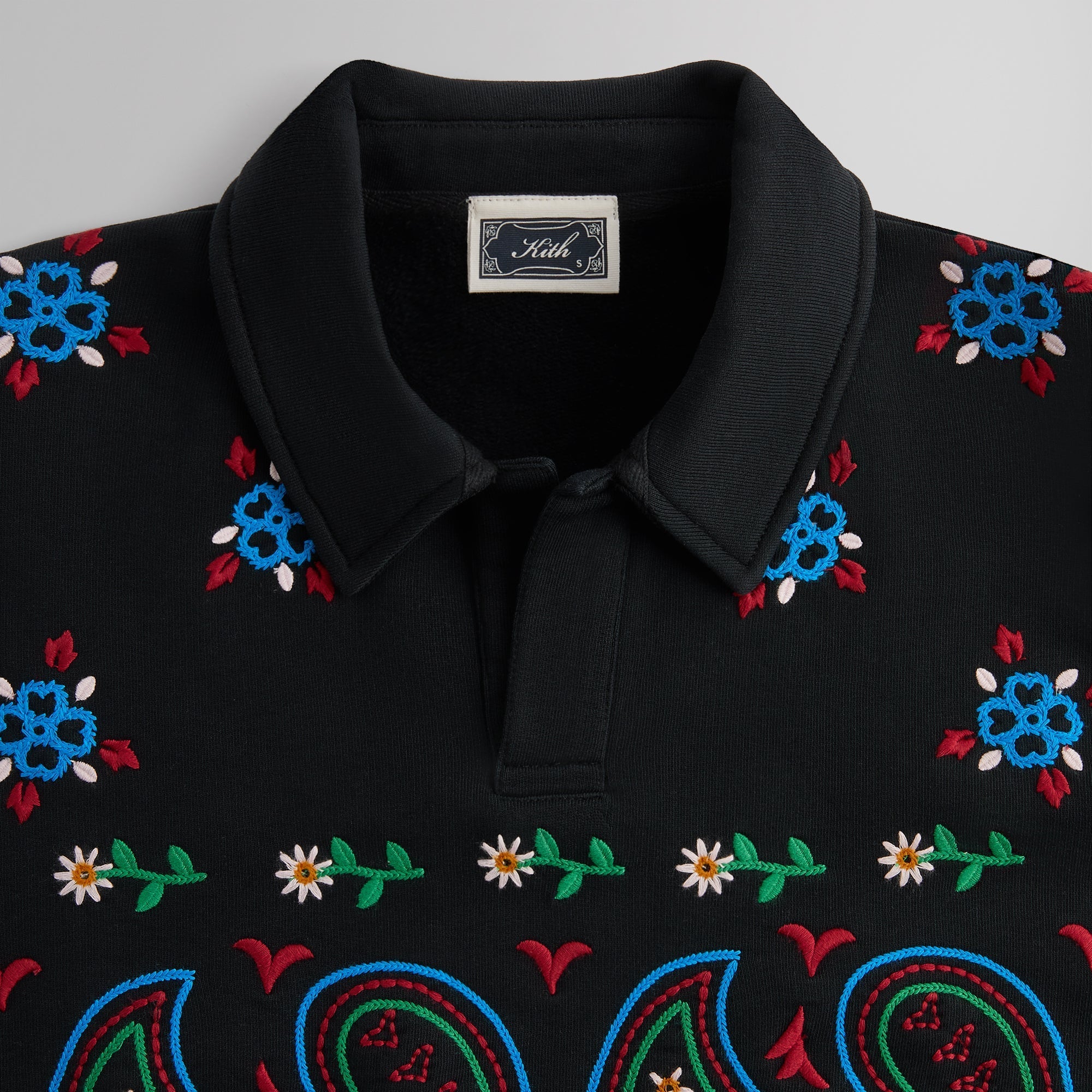 【極美品】Kith Nelson Collared Pullover Black Kith Nelson Collared Pullover - Nocturnal