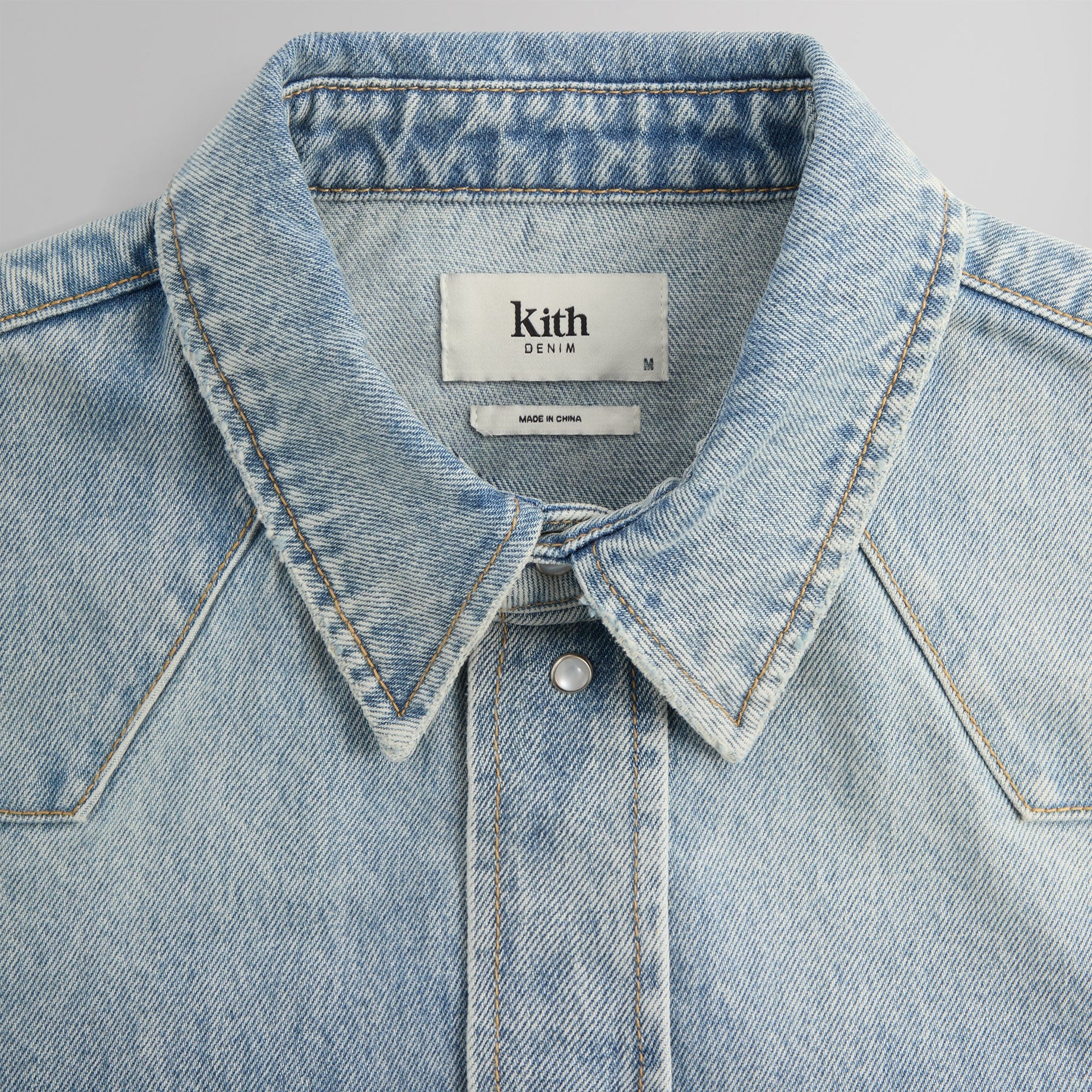 Kith Webster Denim Shirt - Light Indigo