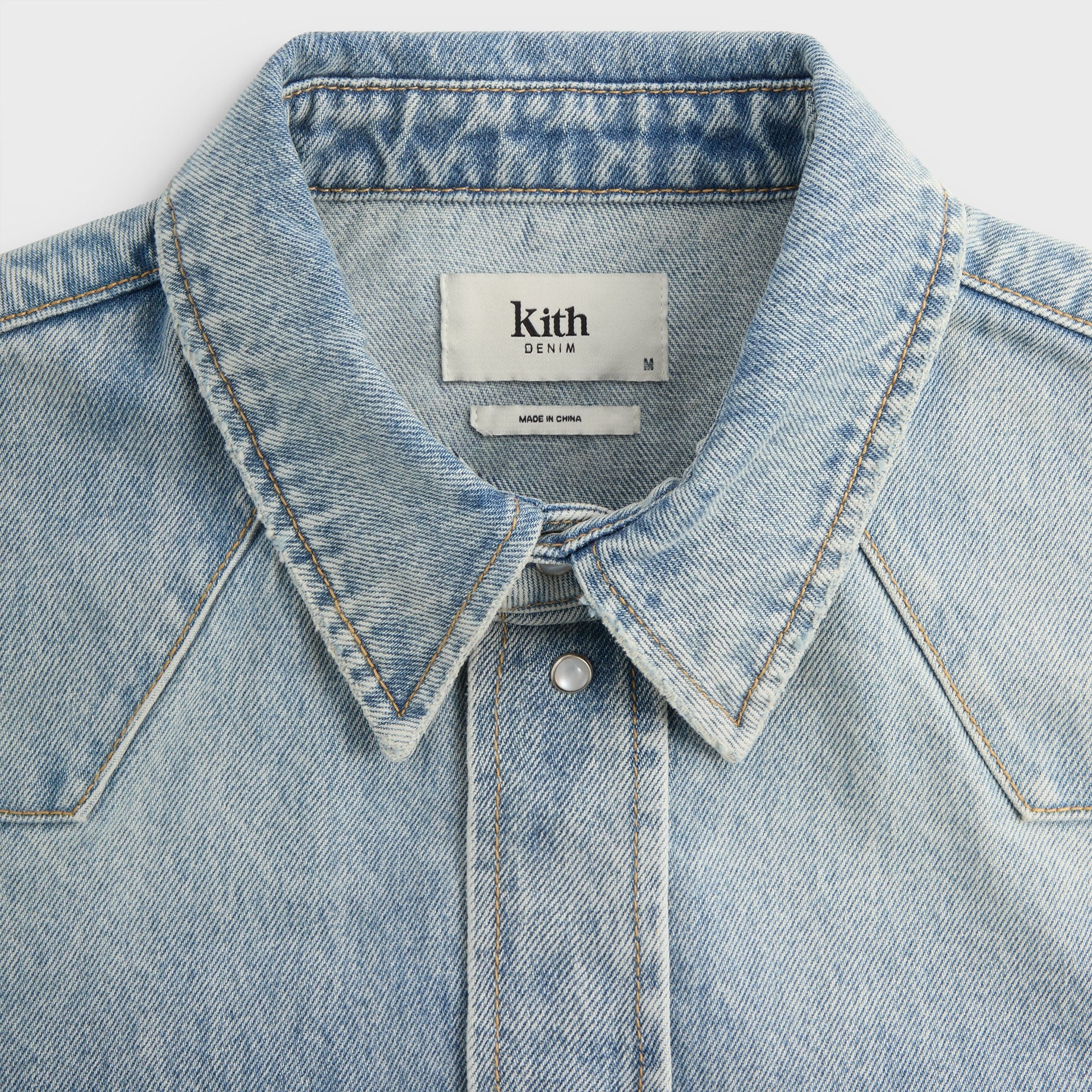Kith Webster Denim Shirt - Light Indigo
