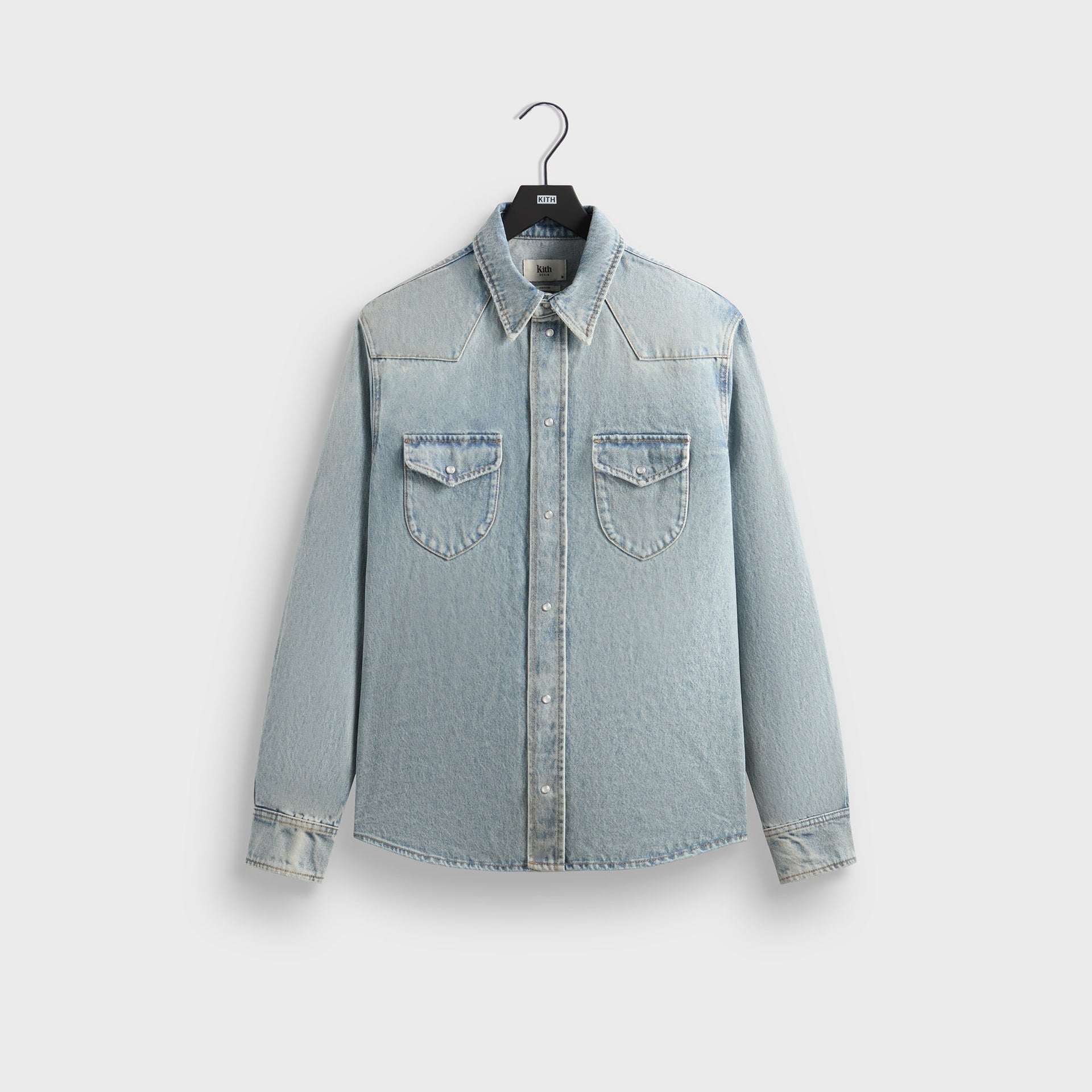 Kith Webster Denim Shirt - Light Indigo
