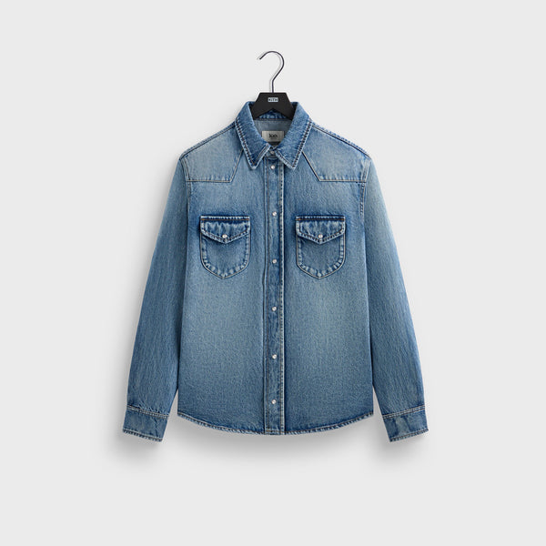 Kith Webster Denim Shirt - Medium Indigo – Kith Europe
