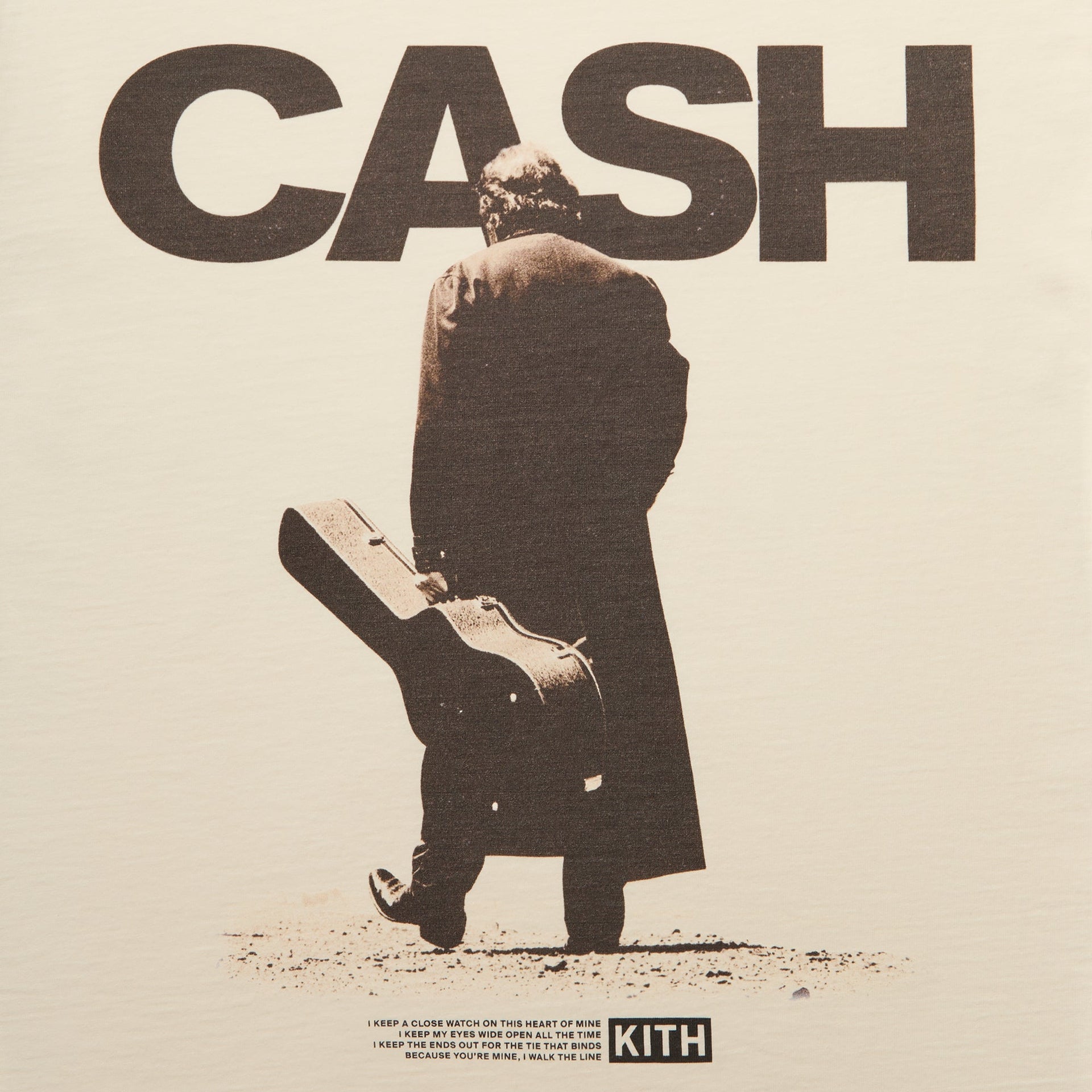 Kith Records for Johnny Cash Solo Desert Vintage Tee - Muslin