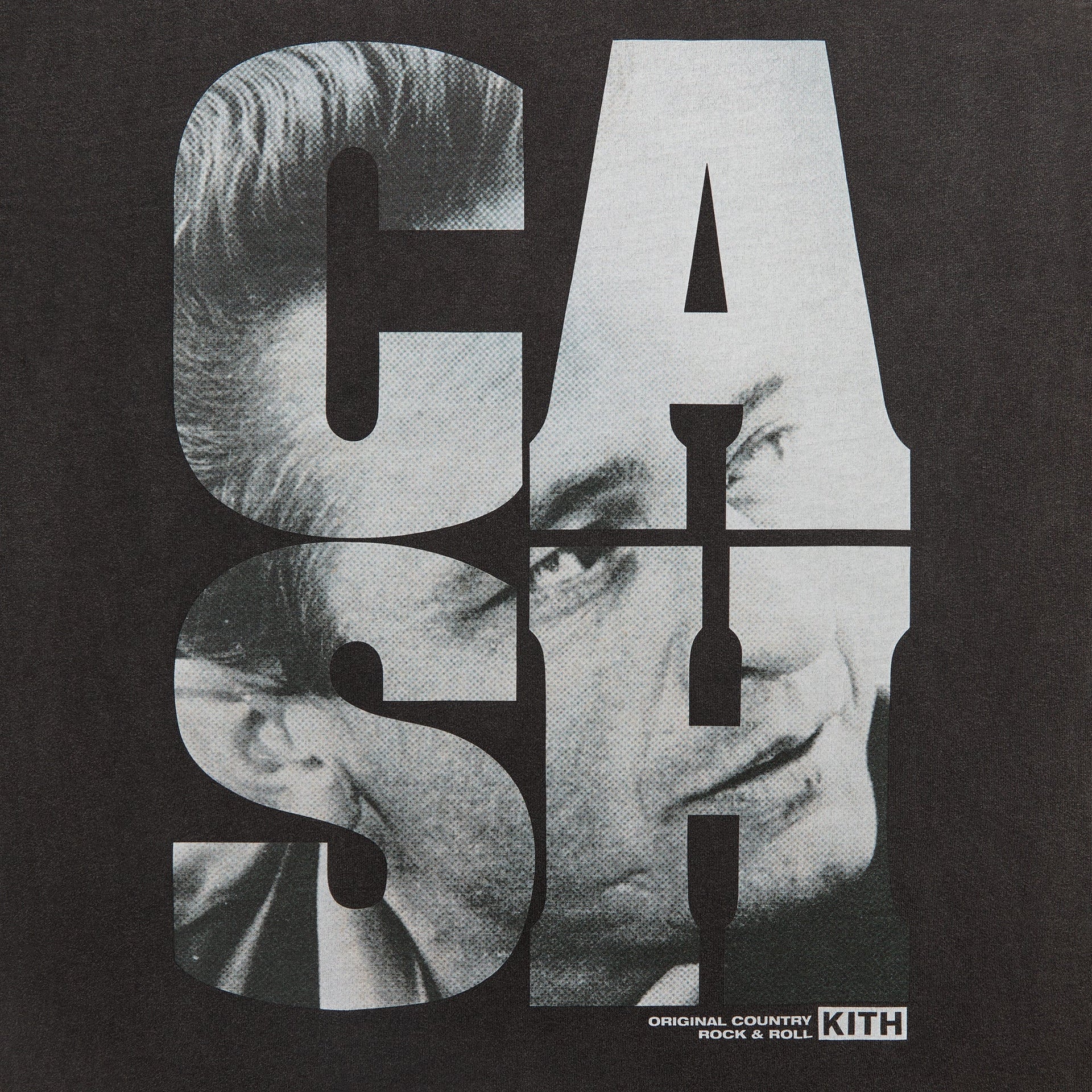 Kith Records for Johnny Cash Rock N Roll Vintage Tee - Black