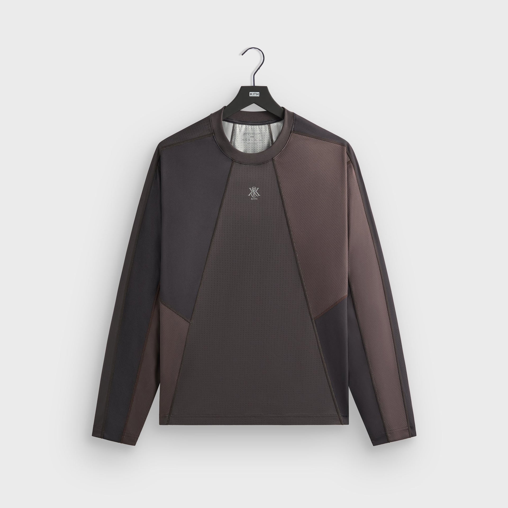 Kith Long Sleeve Panelled Otto Tee - Kindling