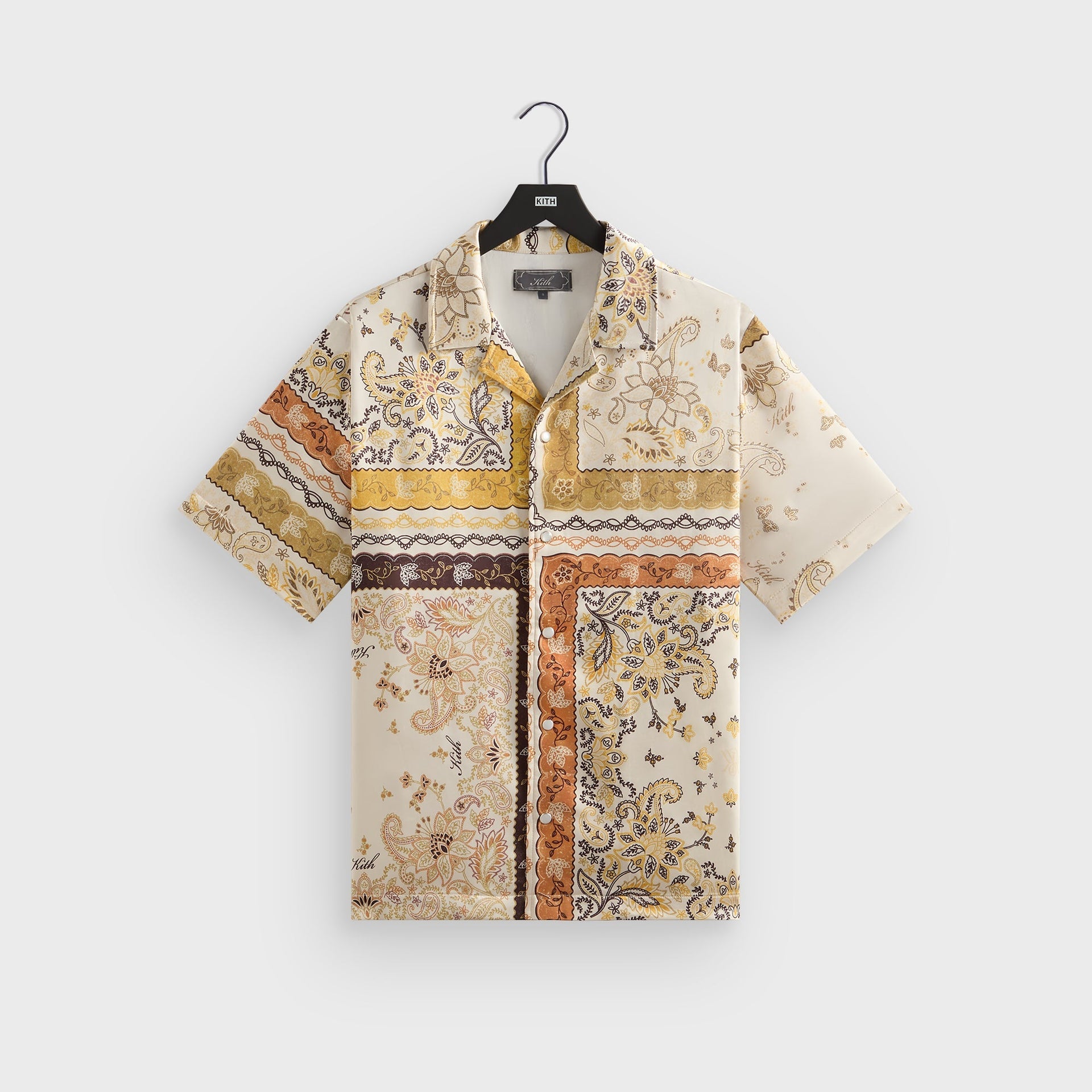 Kith Panelled Bandana Thompson Camp Collar Shirt - Sandrift PH