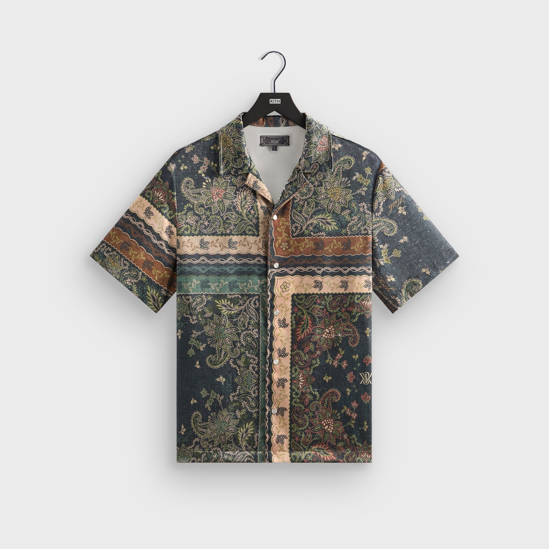 Kith Panelled Bandana Thompson Camp Collar Shirt - Stadium PH