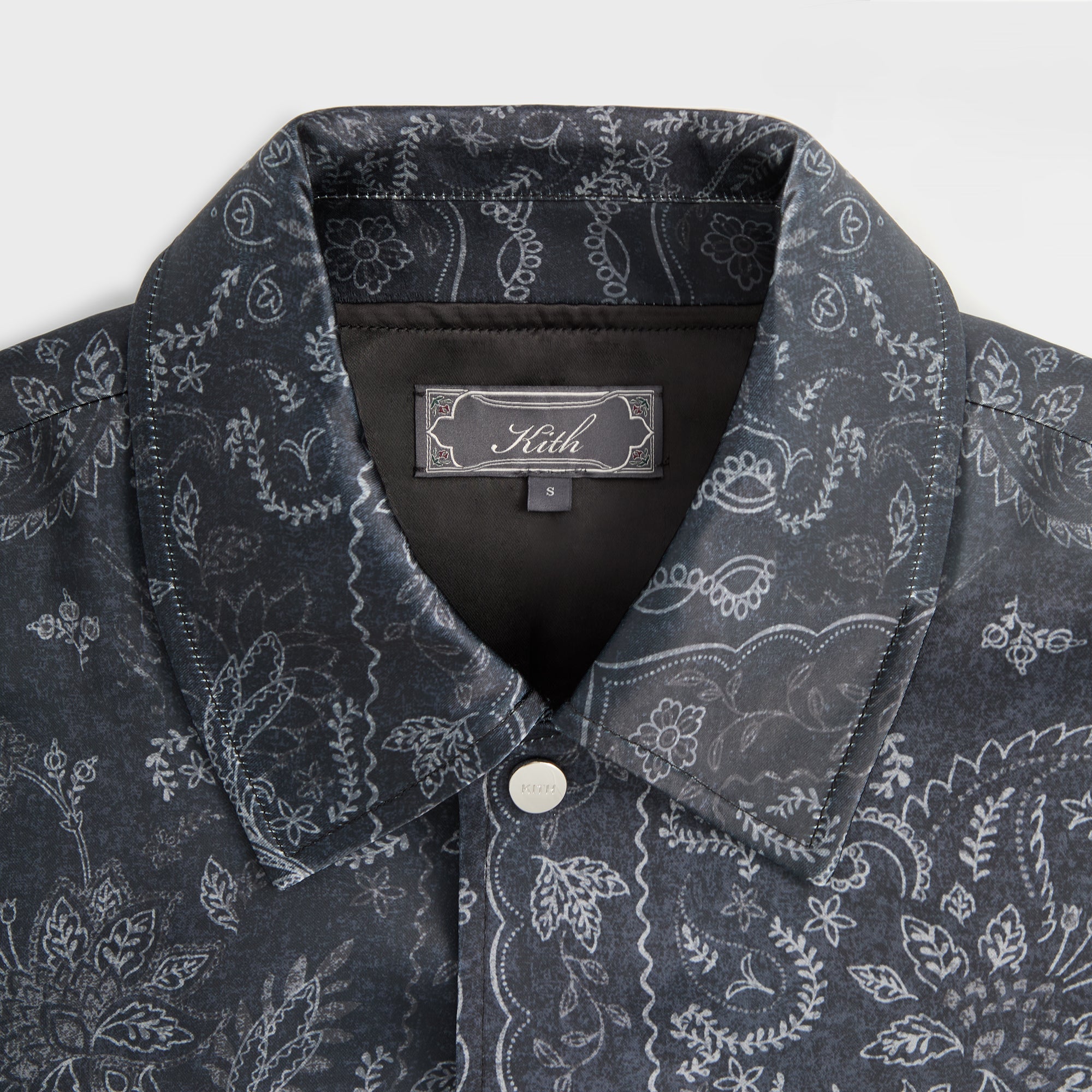 Kith Panelled Bandana Long Sleeve Coaches Jacket - Black – Kith Europe