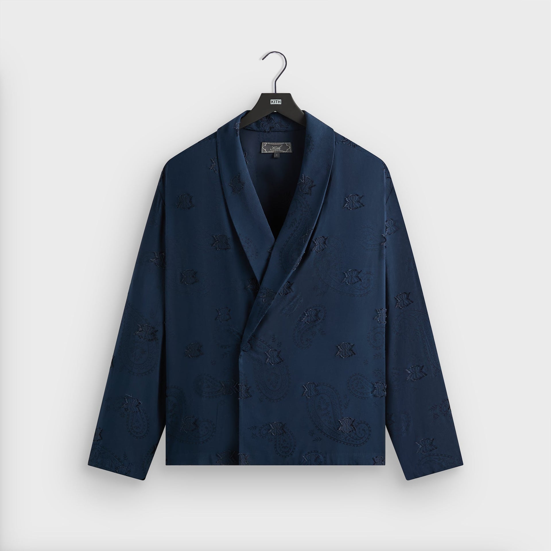 Kith Long Sleeve Thompson Crossover Shirt - Nocturnal PH