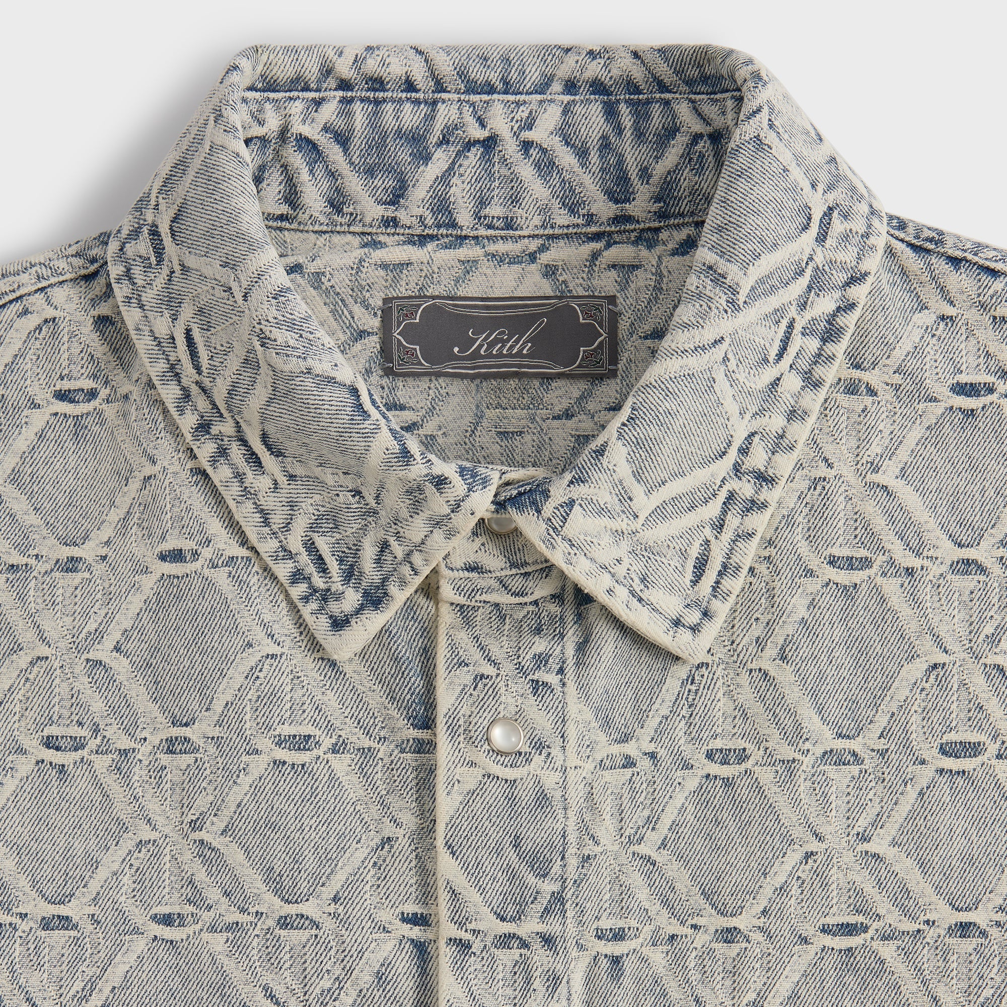 Kith Jacquard Crest Denim Apollo Shirt - Atom – Kith Europe