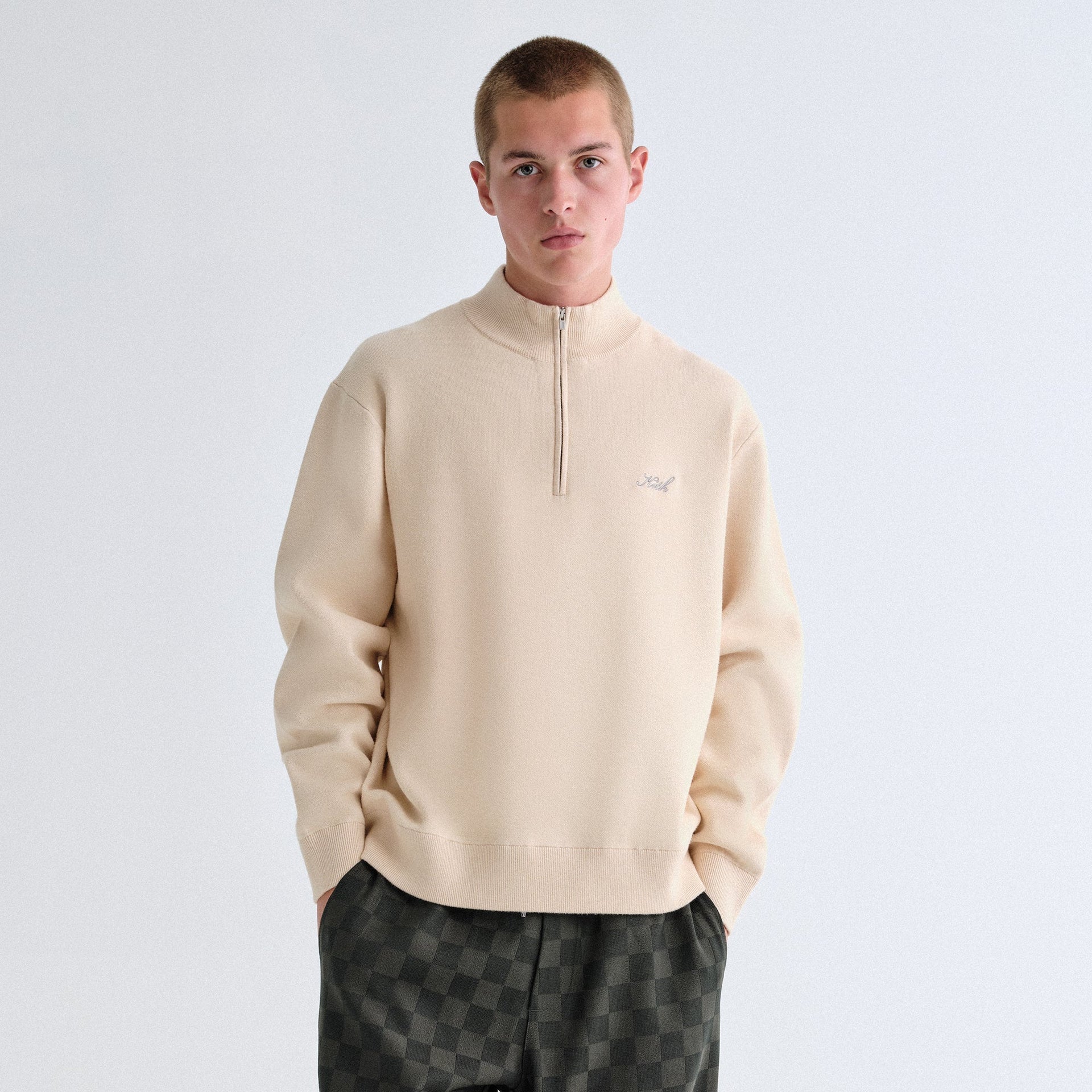 Kith Harmon Quarter Zip Mock Neck - Hallow