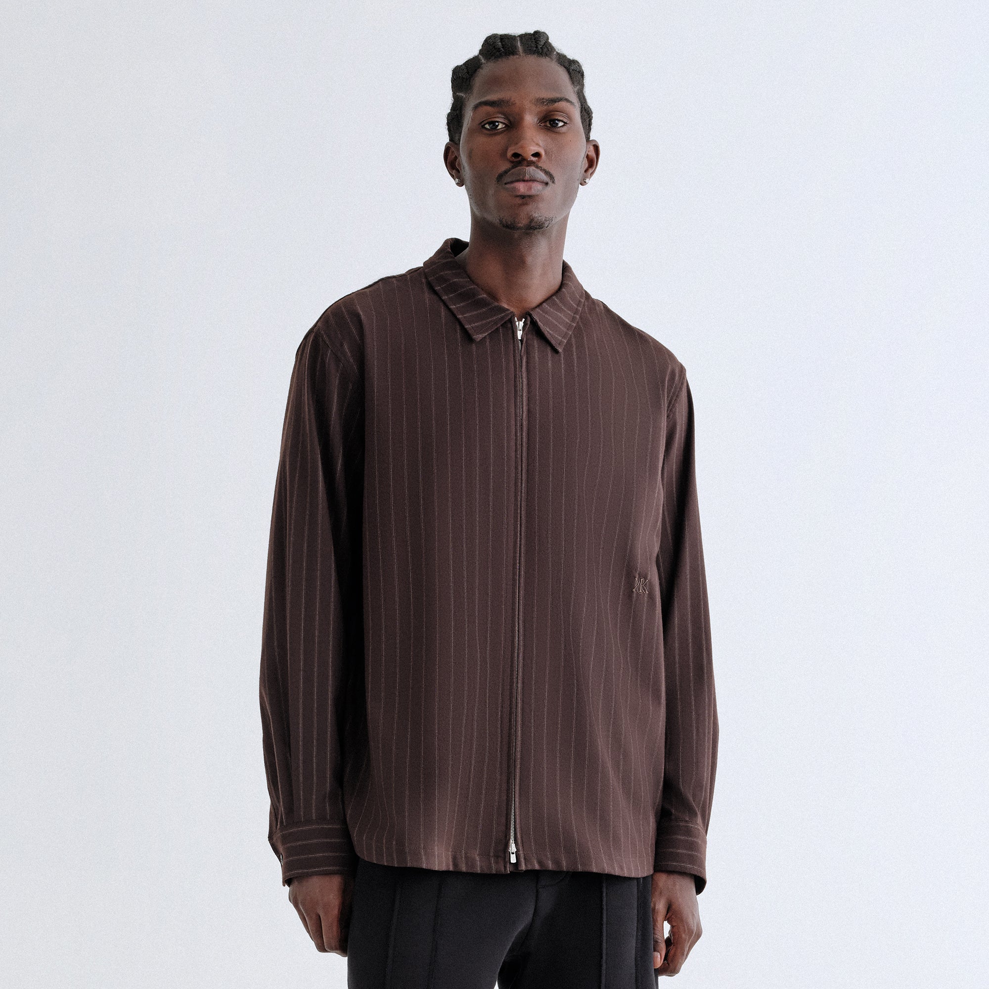 Kith Flannel Marquis Zip Up Shirt - Kindling – Kith Europe