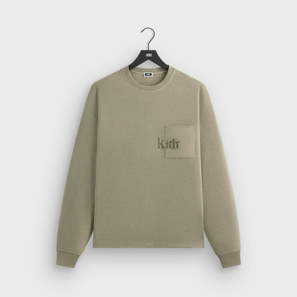 Kith Long Sleeve Quinn Tee - Haze – Kith Europe