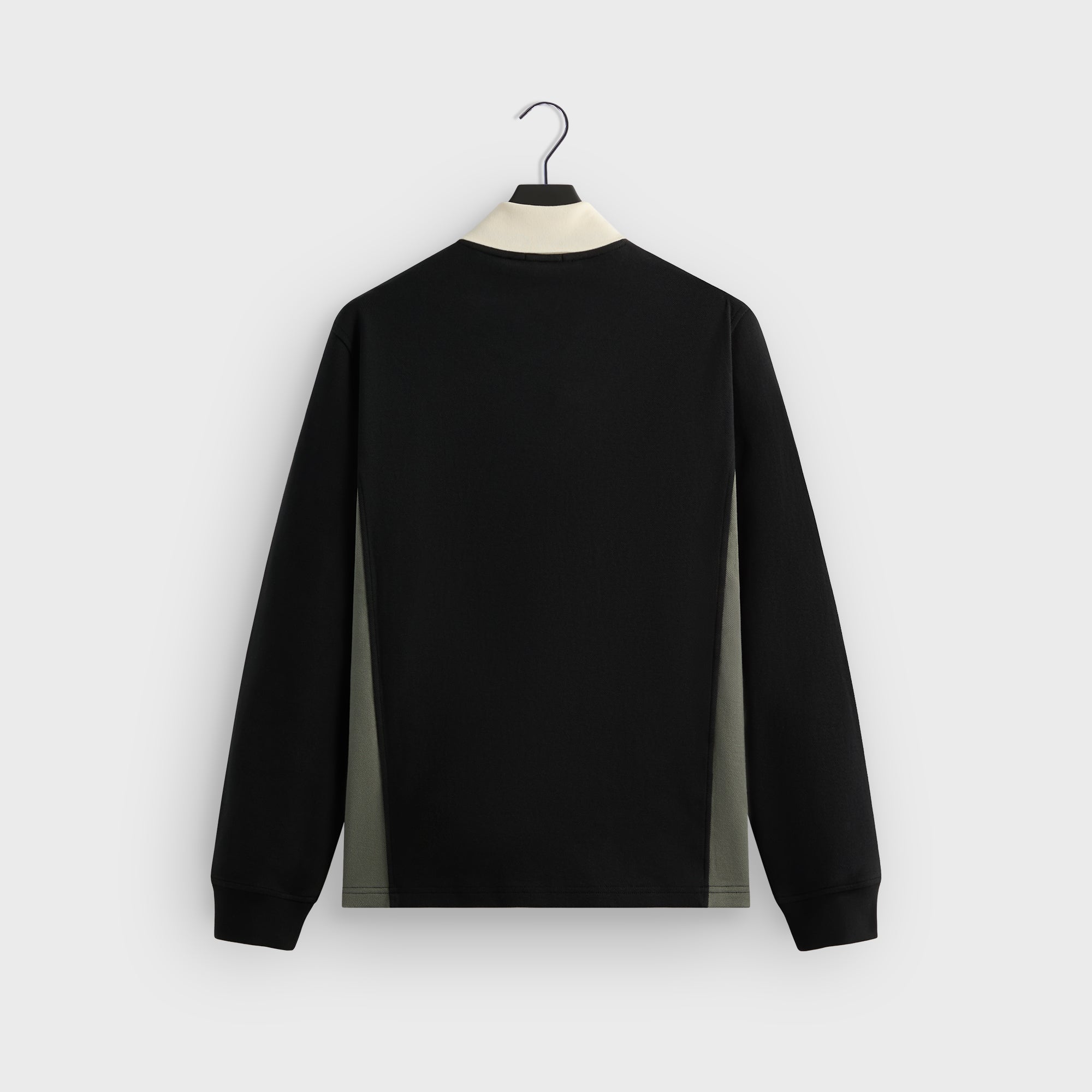 Kith Pique Long Sleeve Tap Polo - Black – Kith Europe