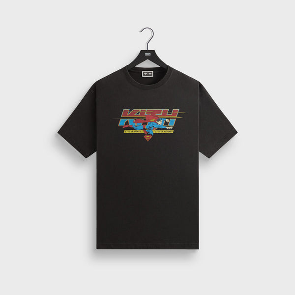 【KITH】Superman Kith Man of Steel Vintage Tシャツ Superman | Kith Man of Steel Vintage Tee - Black – Kith Europe