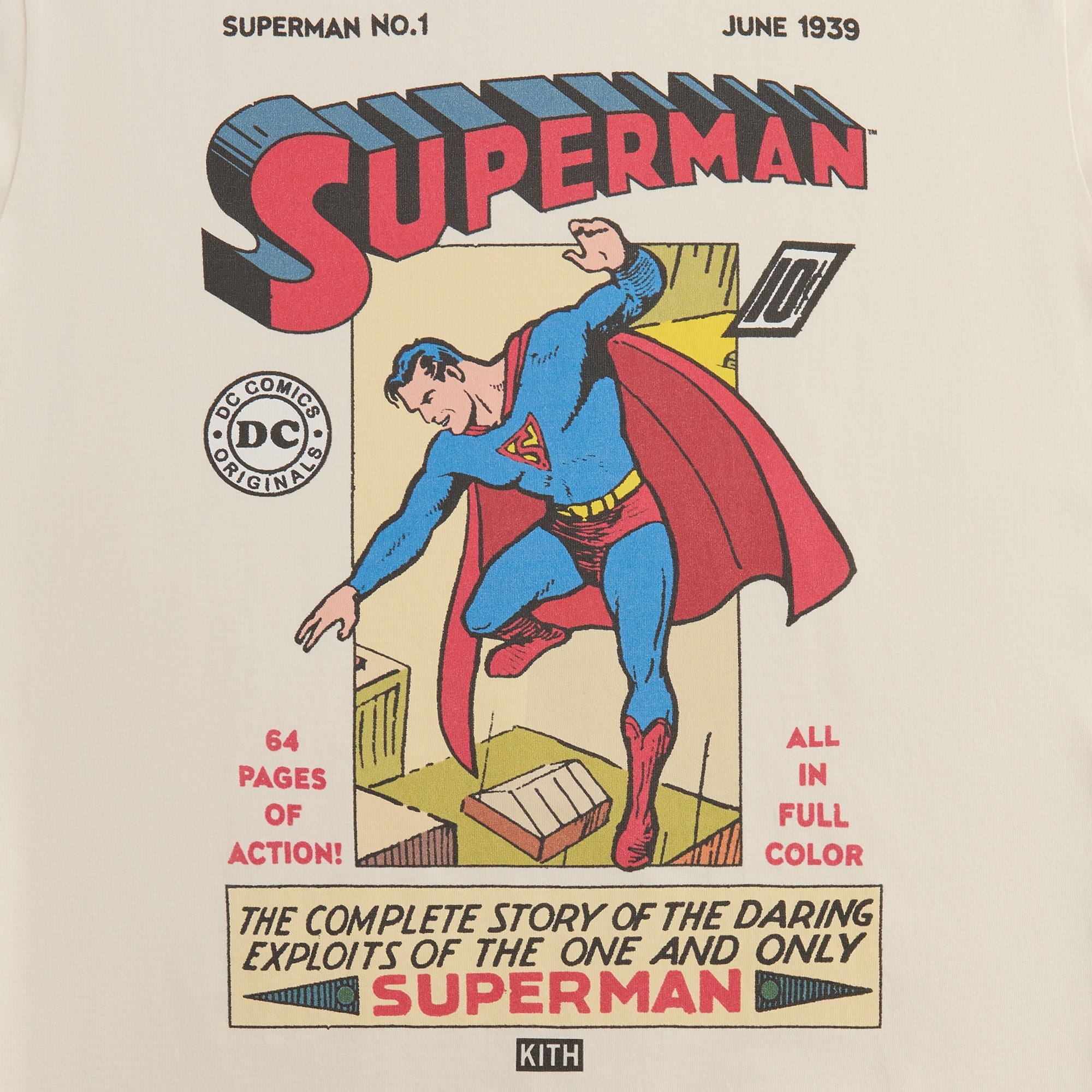 Superman | Kith No. 1 Vintage Tee - Sandrift – Kith Europe