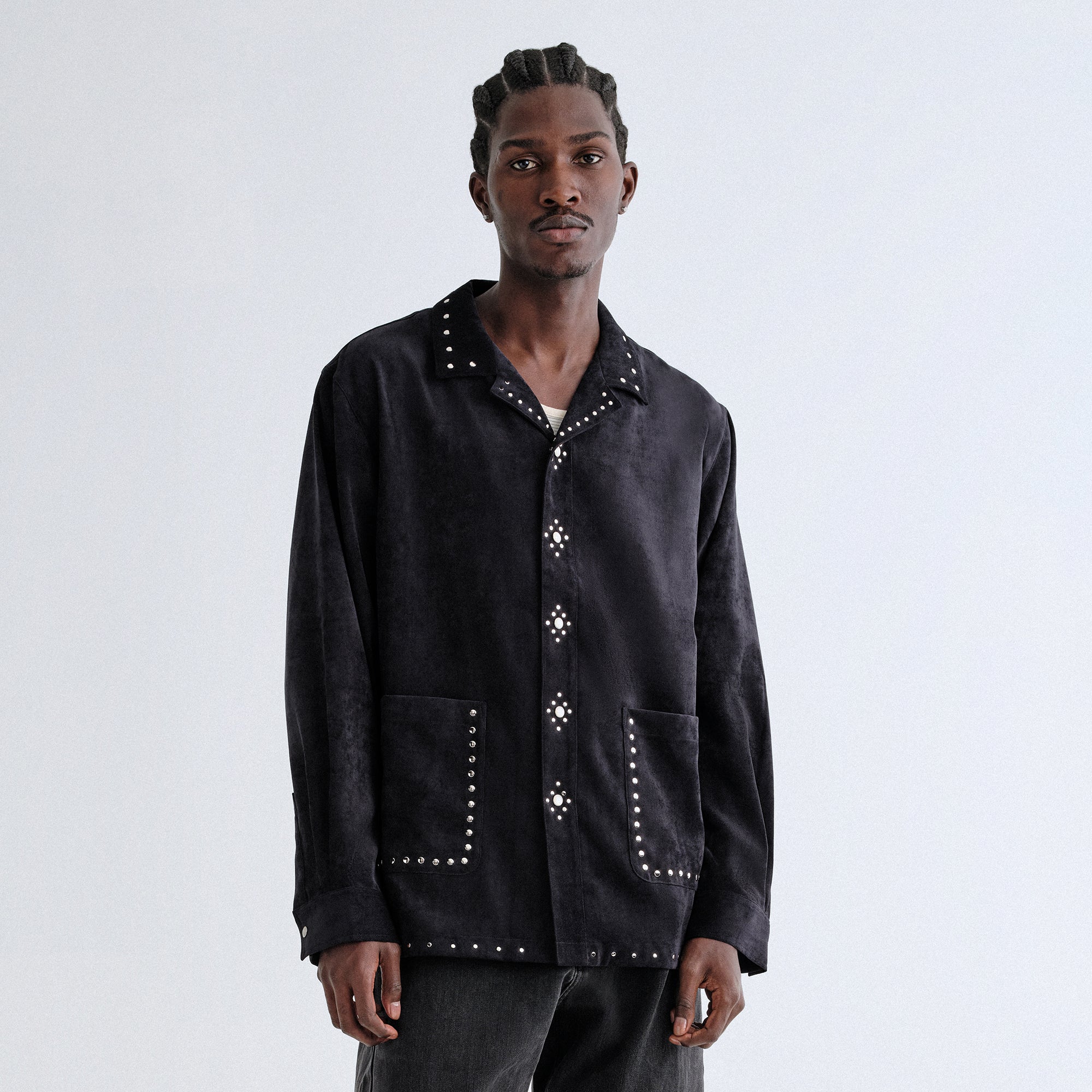 ジャケット・アウター Kith Ladder Stitch Suede Overshirt Kith Ladder Stitch Suede Overshirt ジャケット・アウター Kith