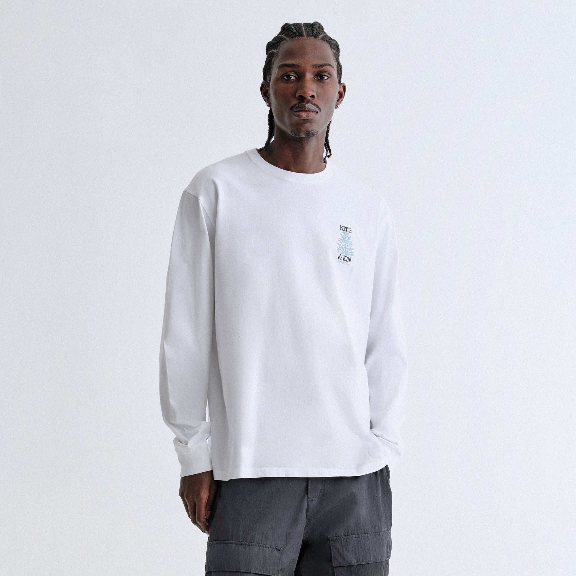 Kith & Kin Botanical Long Sleeve Tee - White – Kith Europe