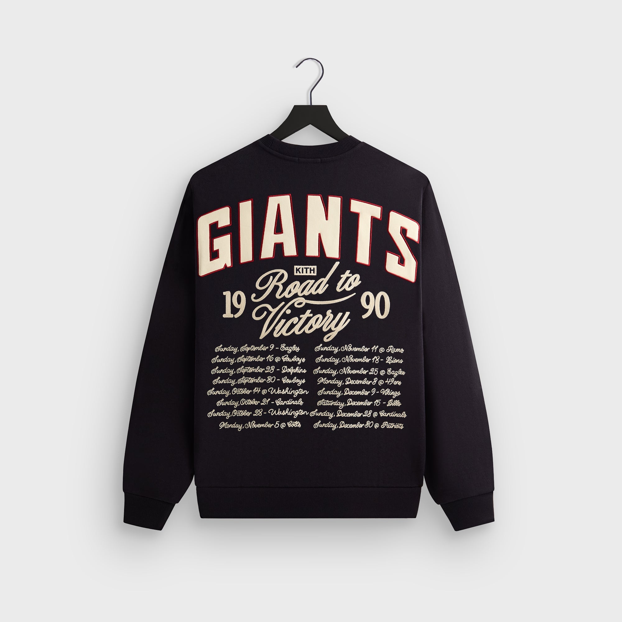 Kith for the NFL New York Giants Victory Vintage Nelson Crewneck