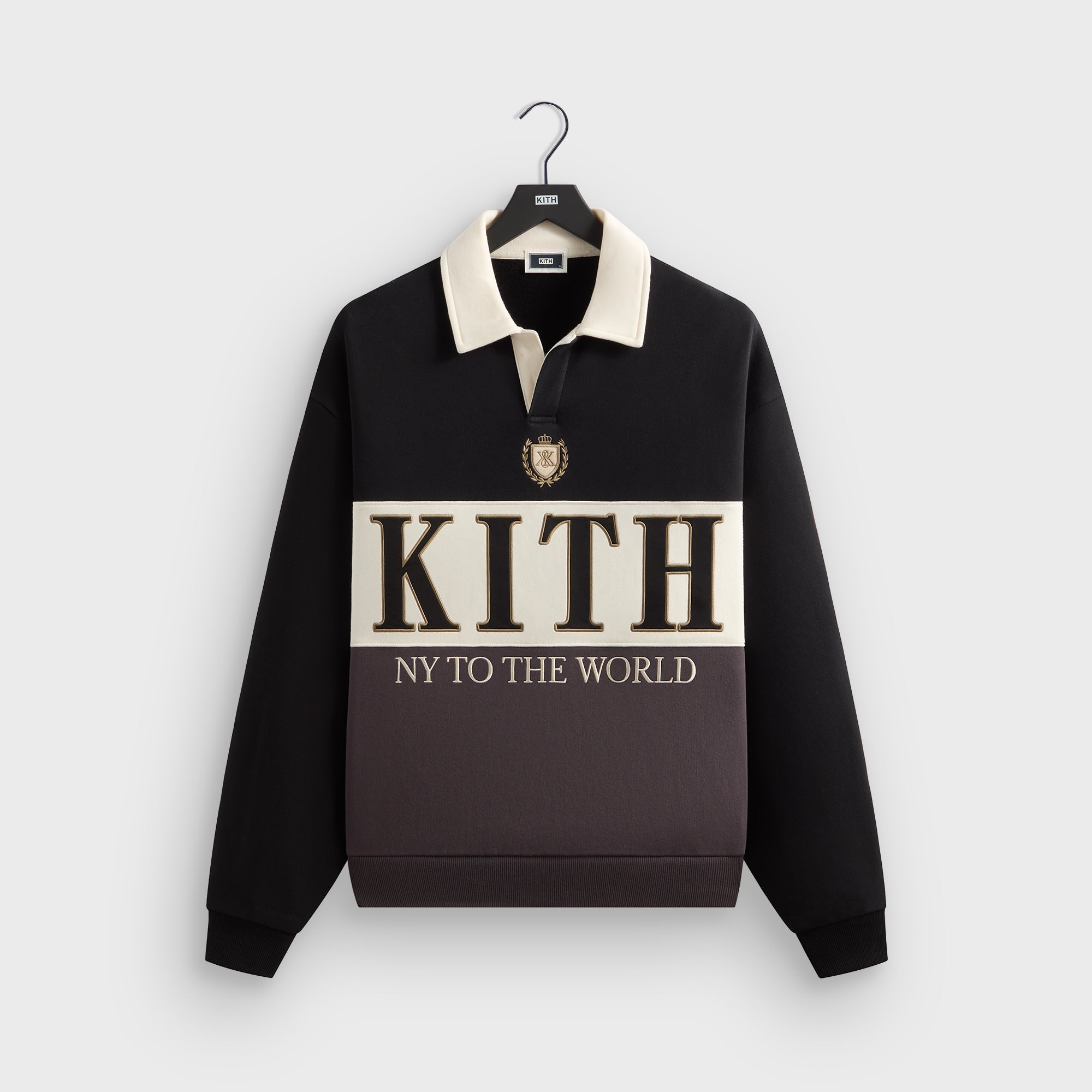 Kith Nelson Rugby Pullover - Black – Kith Europe