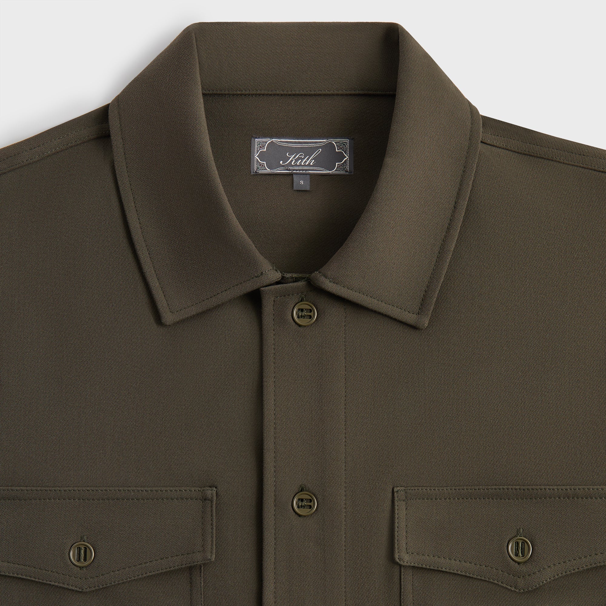 Kith Midweight Double Weave Ace Shirt - Cypress – Kith Europe