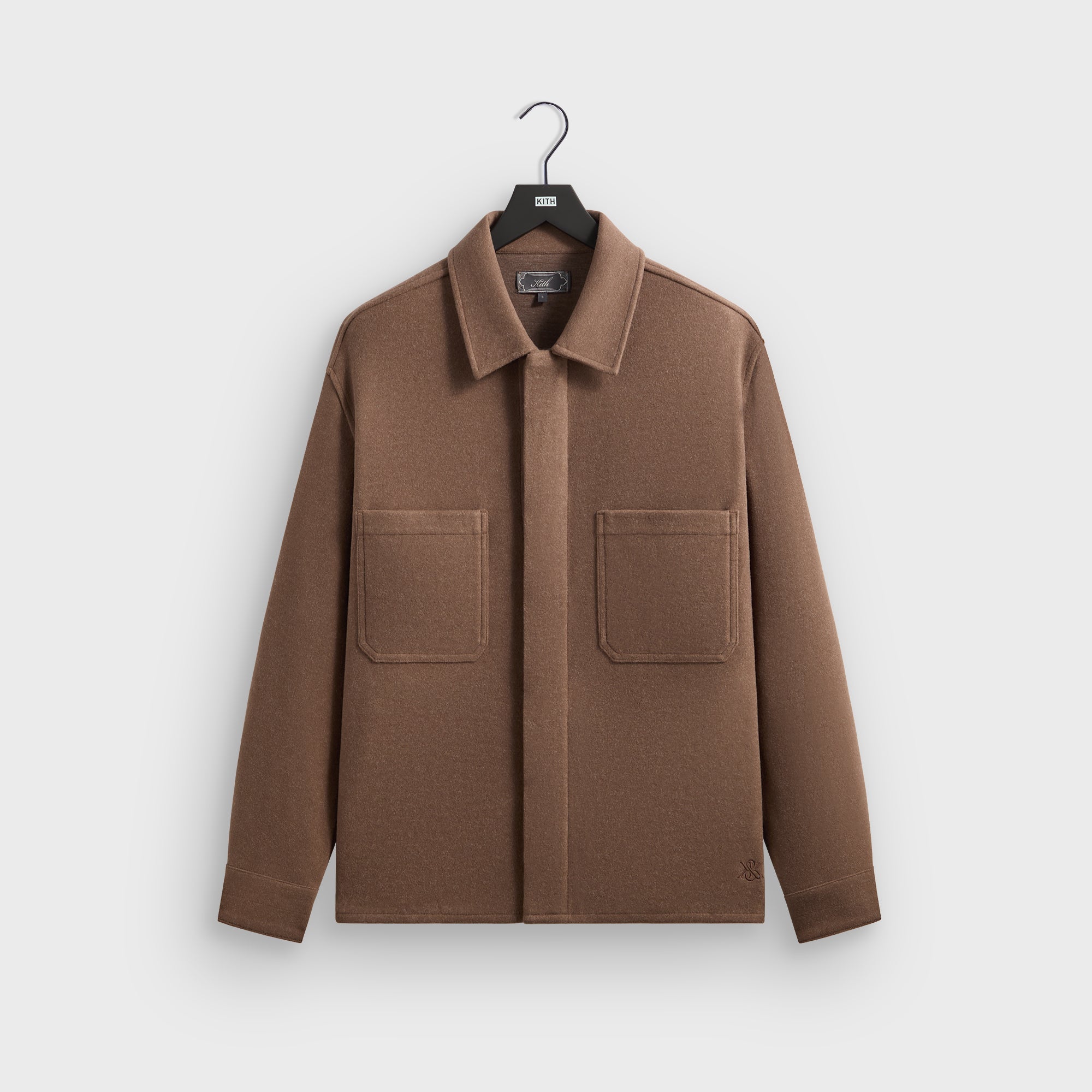 トップス KITH Felted Jersey Ace Buttondown S Kith Felted Jersey Ace Shirt - Poise – Kith Europe