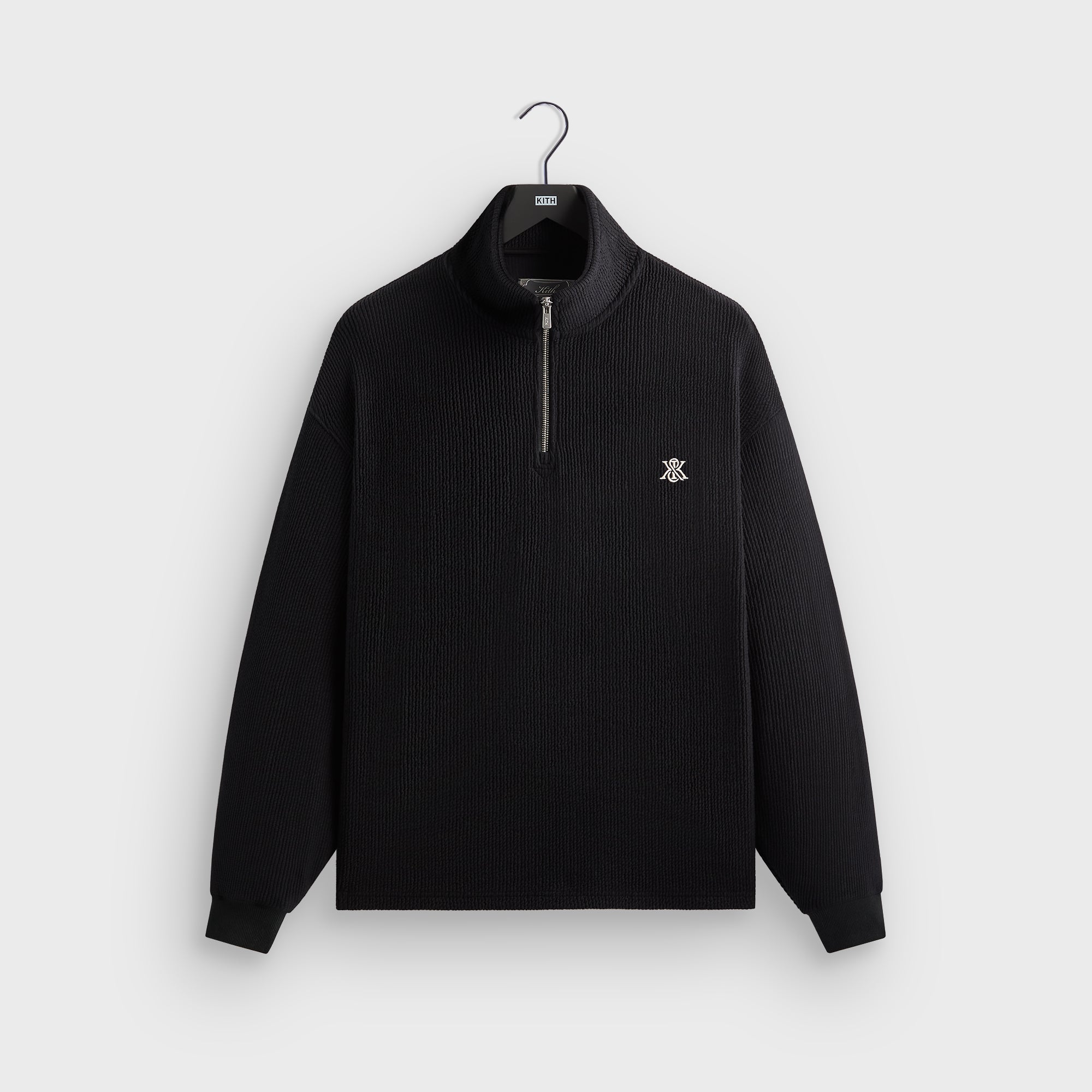【状態良】KITH ×Russellquarter zip Mサイズ KITH(キス) NELSON QUARTER ZIPハーフジップスウェット 2024AW