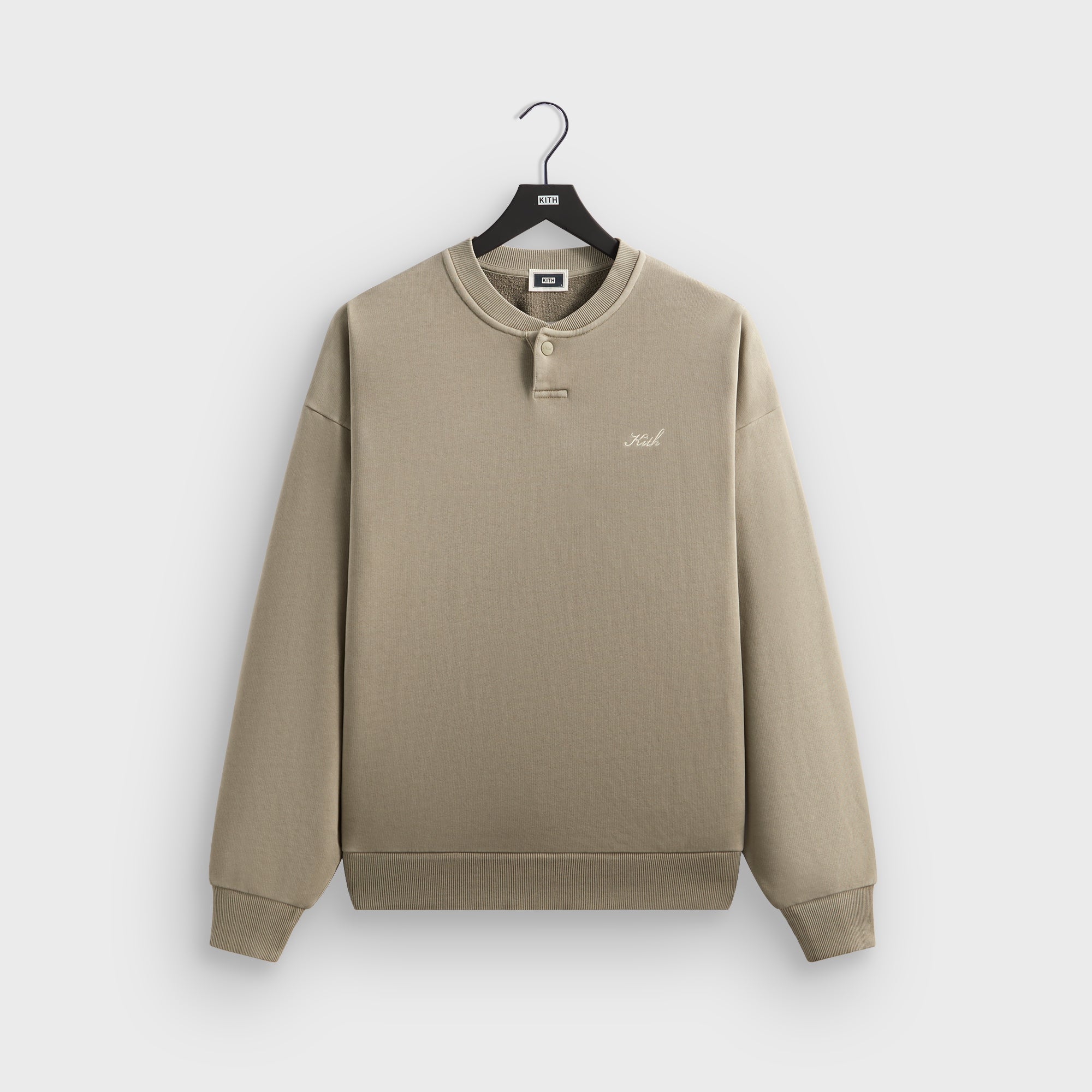 KITH ニットパンツ Kith Henley Nelson Pullover - Haze – Kith Europe