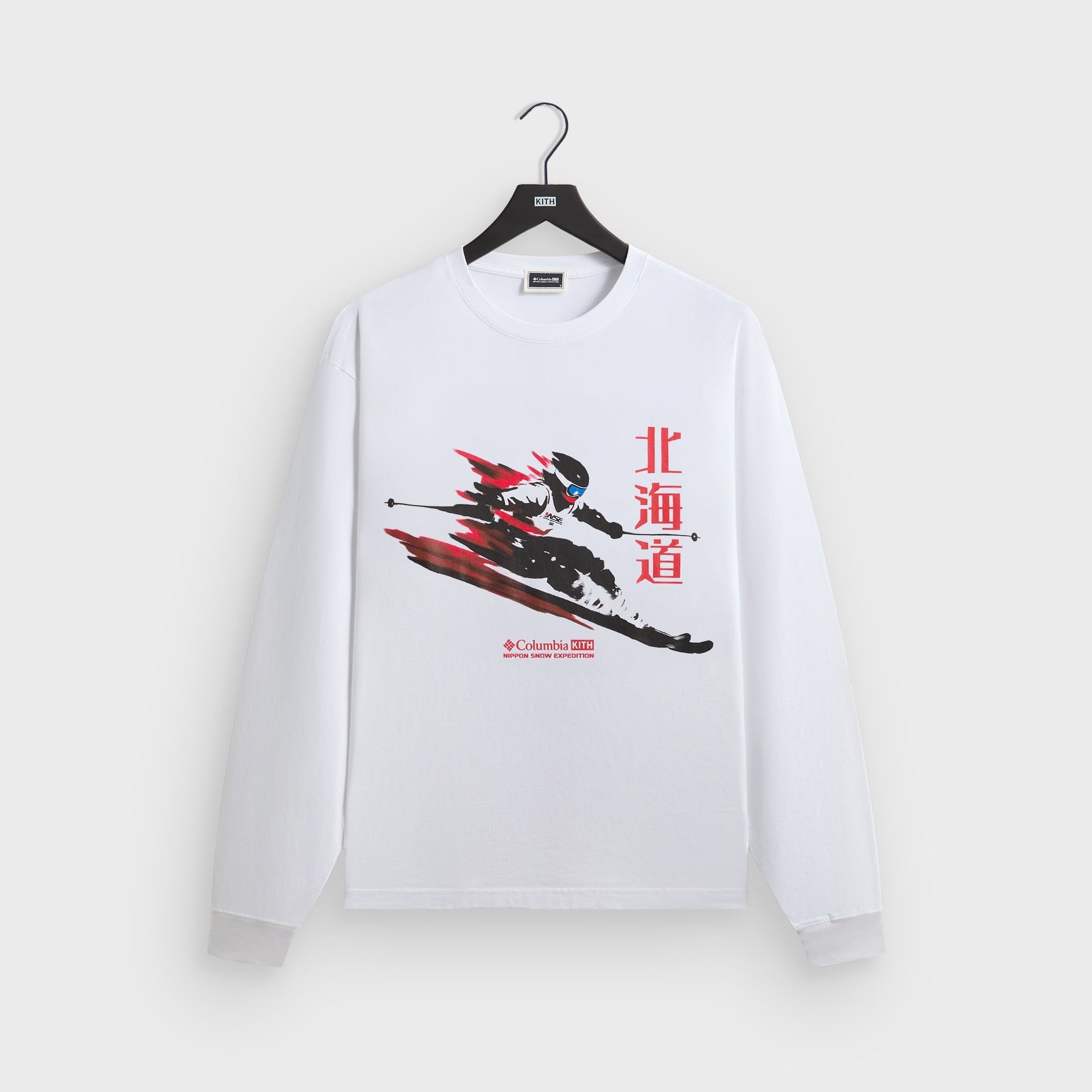 Kith for Columbia Skier Vintage Long Sleeve Tee - White - PH