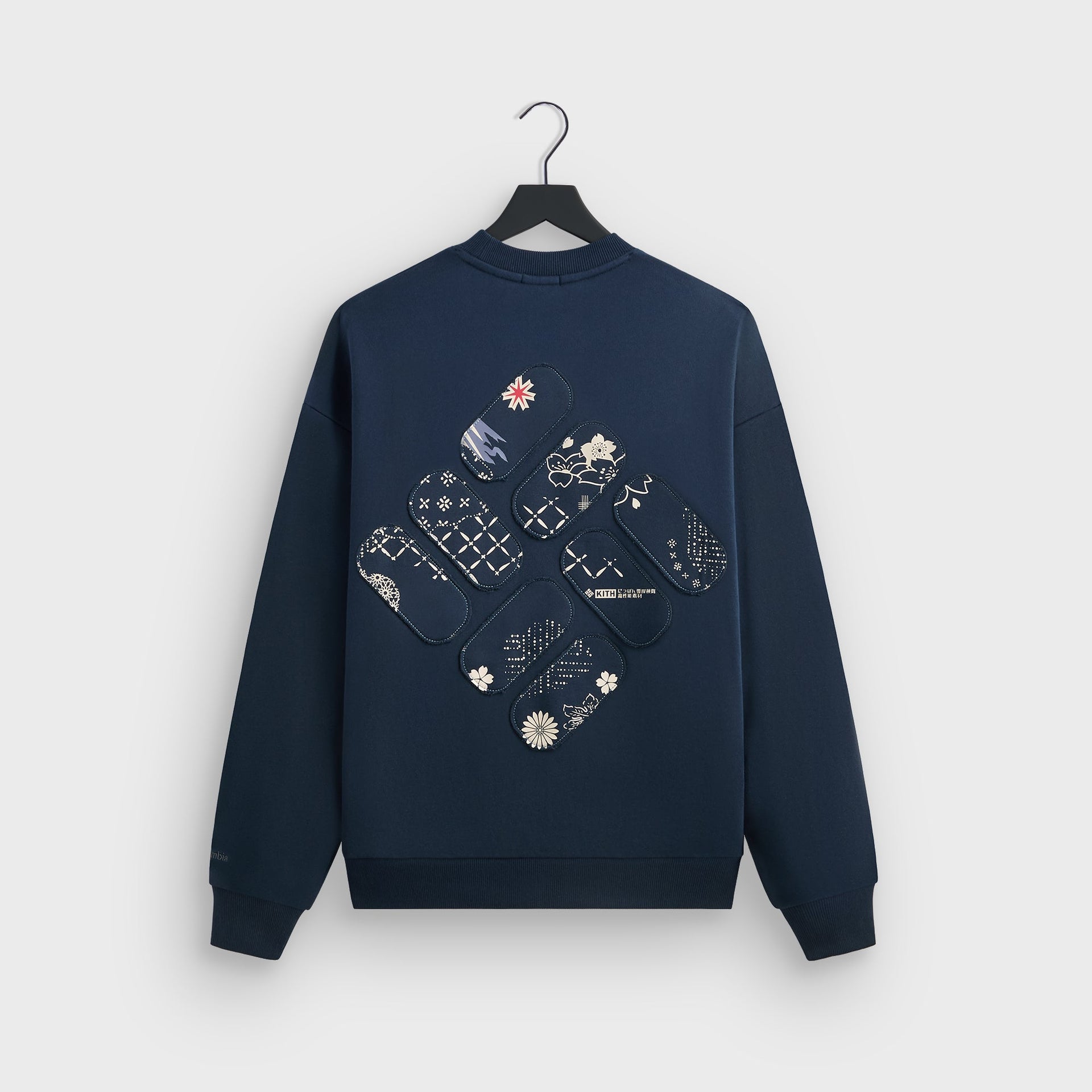 Kith for Columbia Patchwork Vintage Nelson Crewneck - Nocturnal