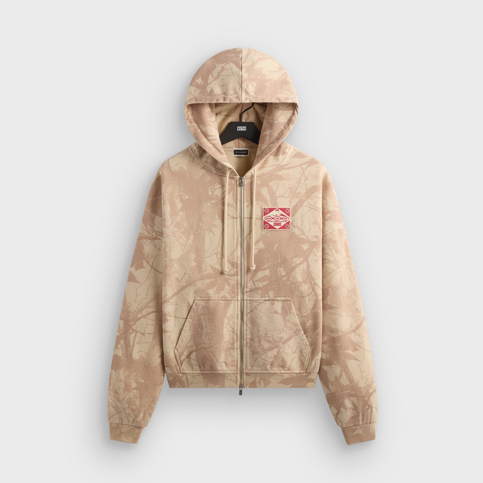 Kith for Columbia Camo Vintage Braxton Zip Up Hoodie - Veil