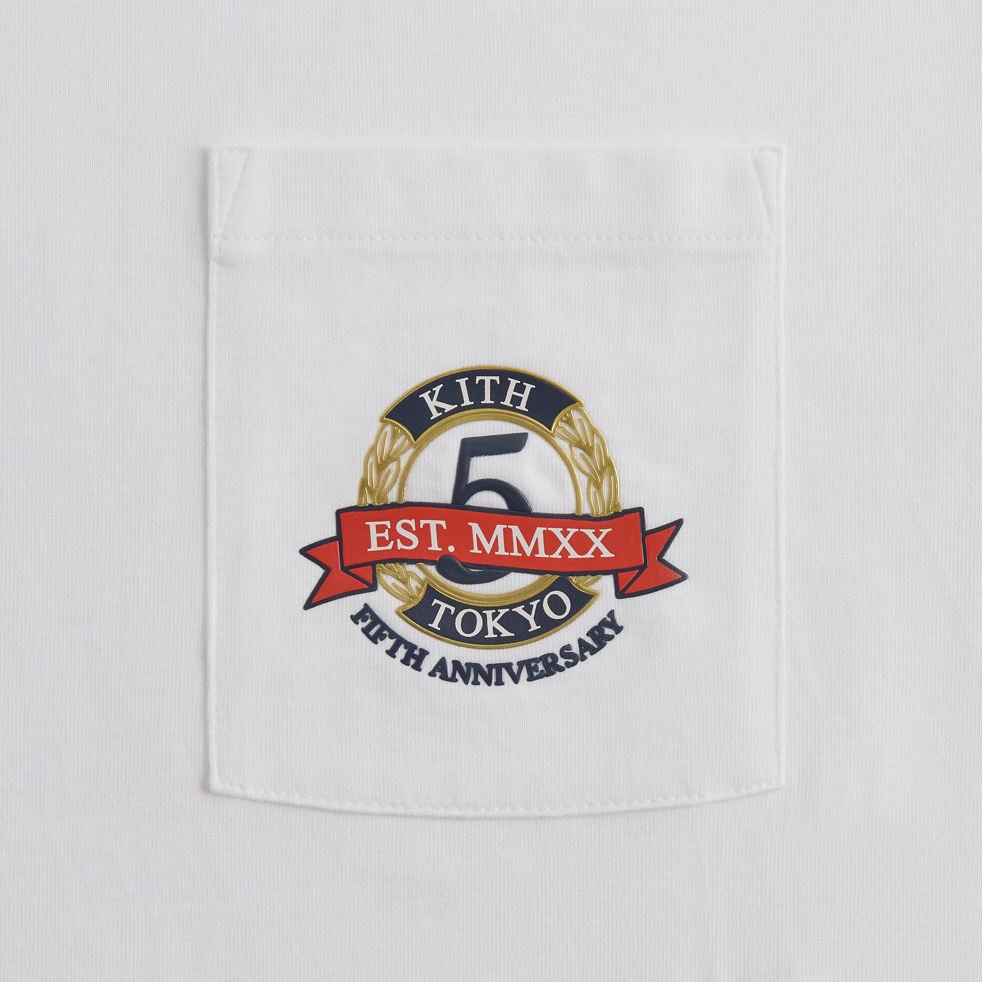 Kith Tokyo 5 Year Anniversary Pocket Tee - White – Kith Europe