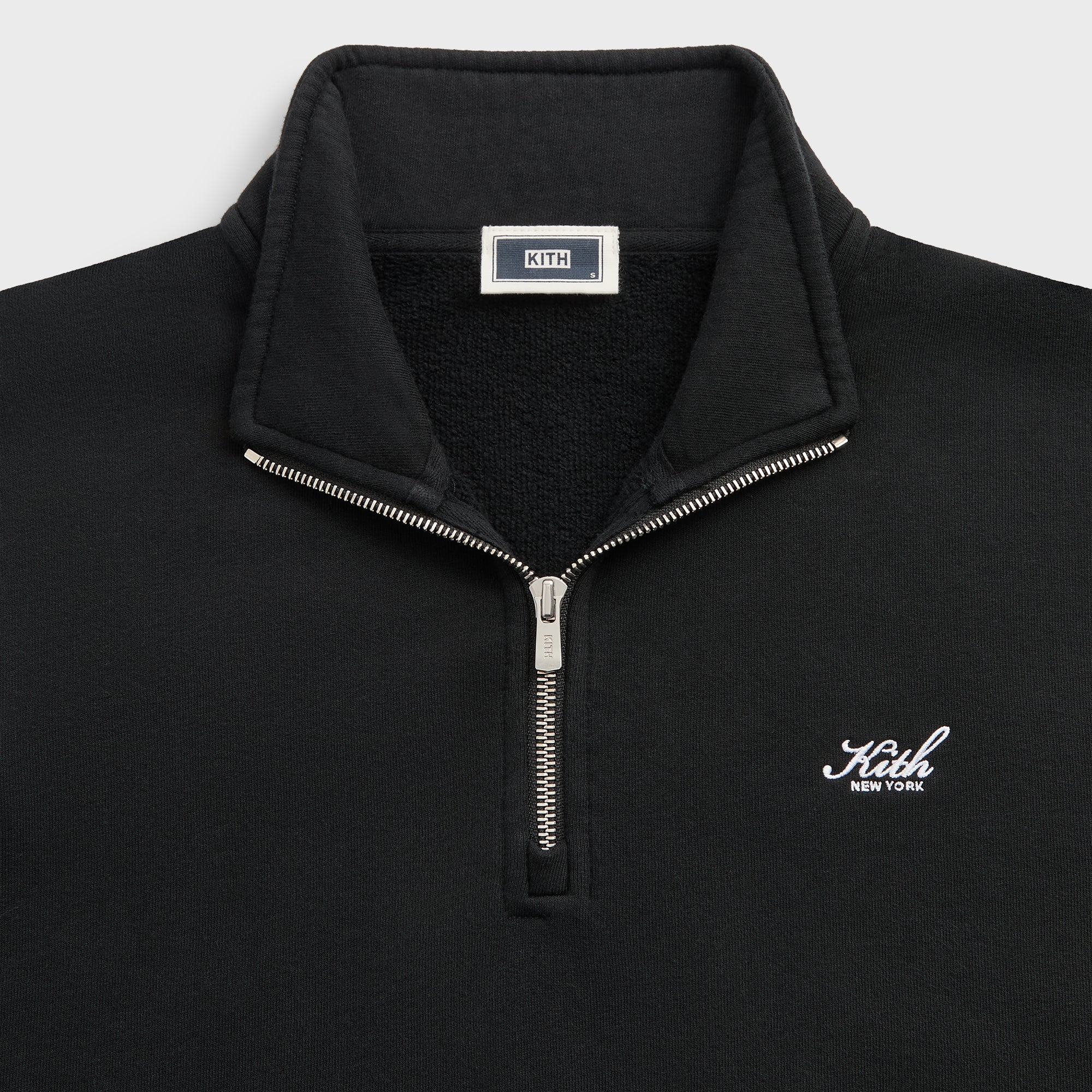 Kith Nelson Quarter Zip - Black – Kith Europe
