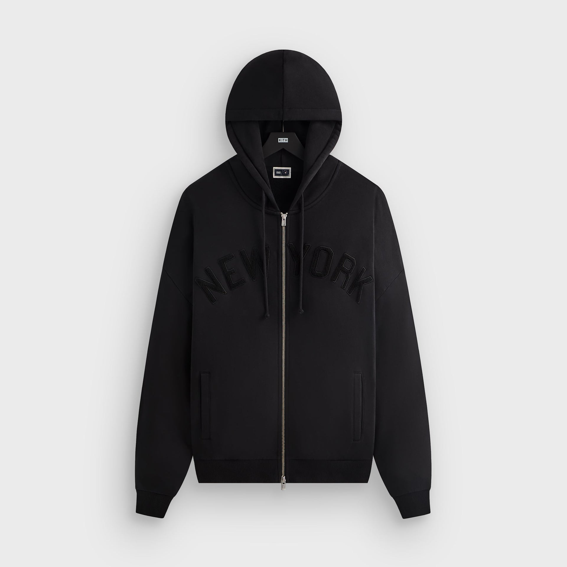 Kith for the New York Yankees Braxton Full Zip Hoodie - Black