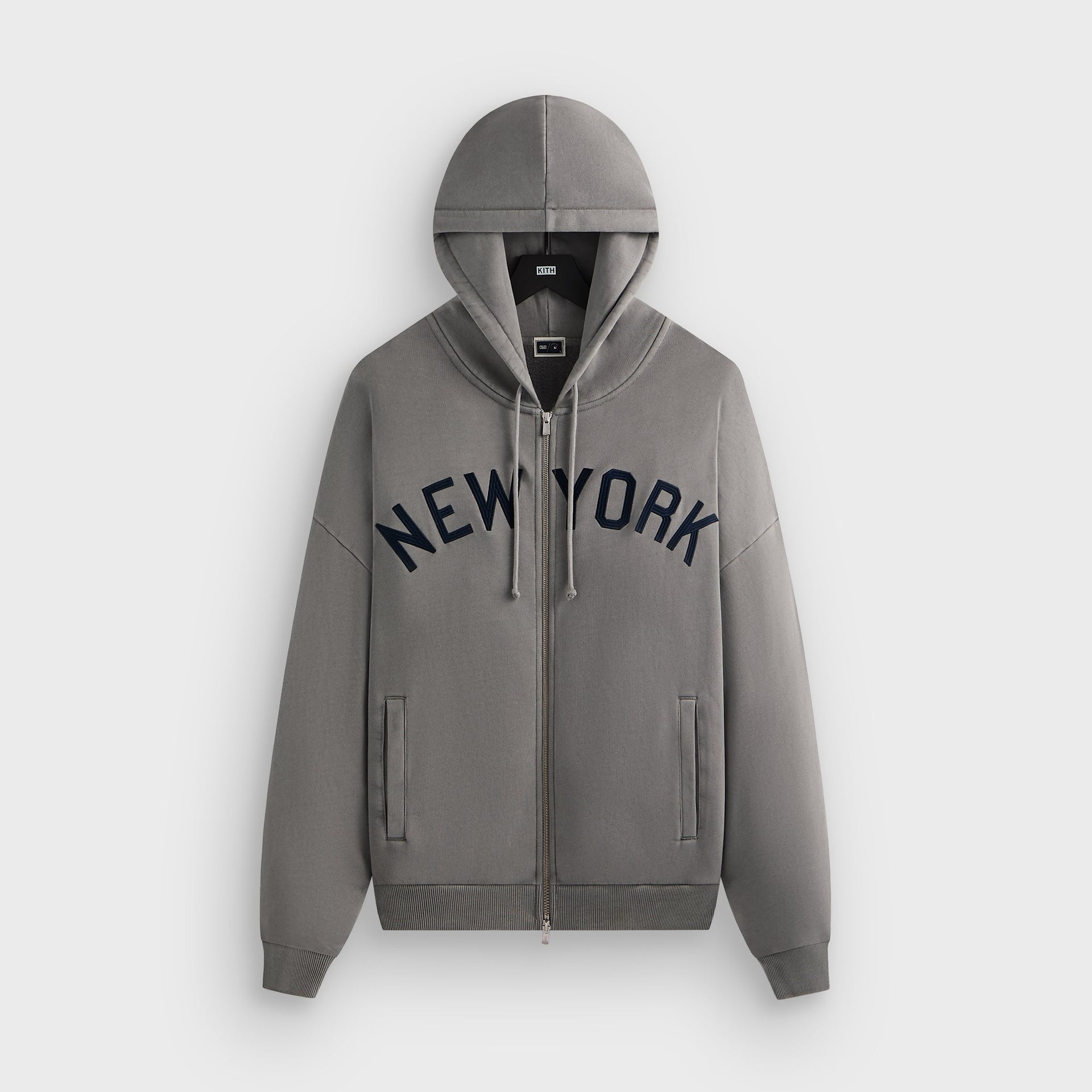 Kith for the New York Yankees Braxton Full Zip Hoodie - Statue - PH