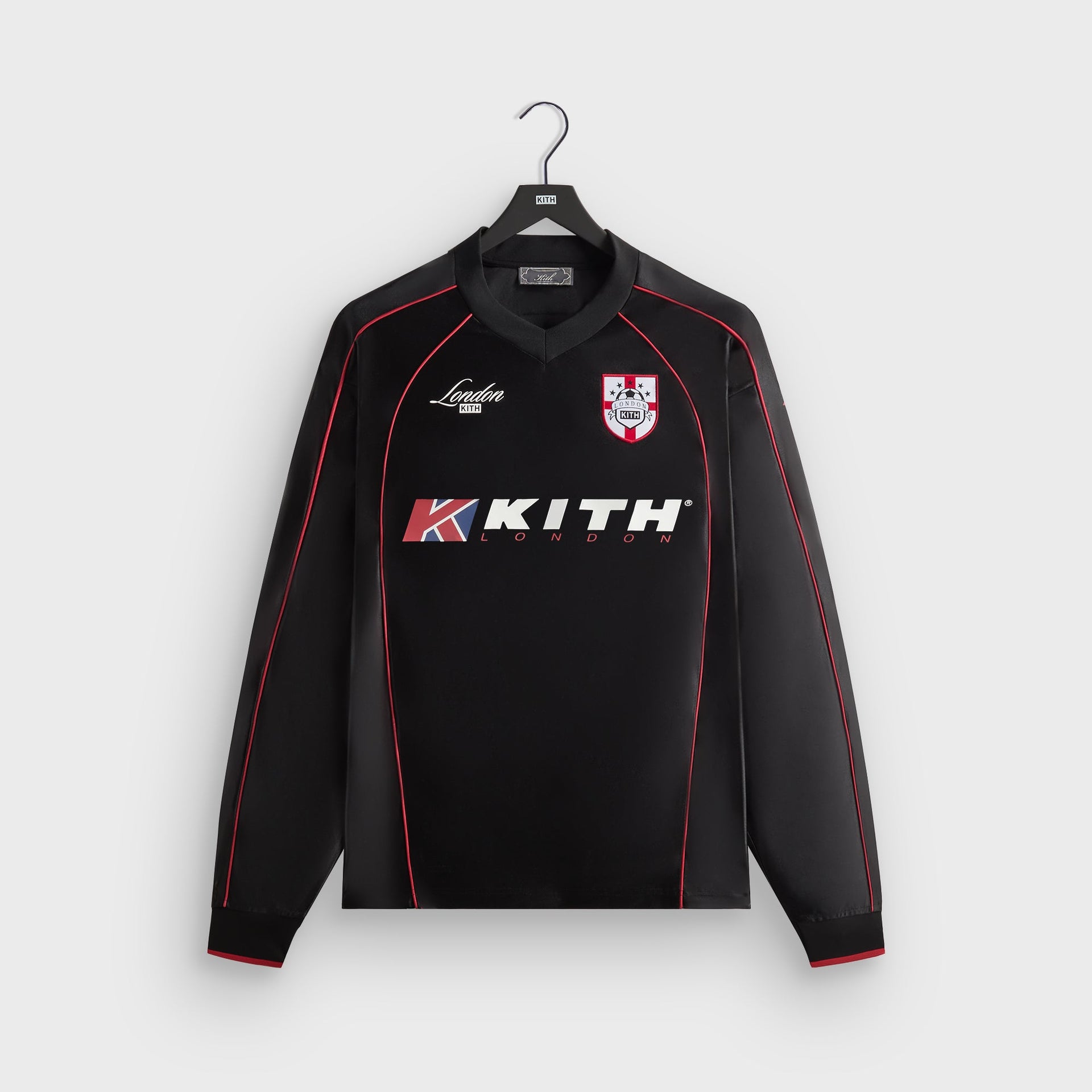 Kith London Long Sleeve Agu Soccer Jersey - Black