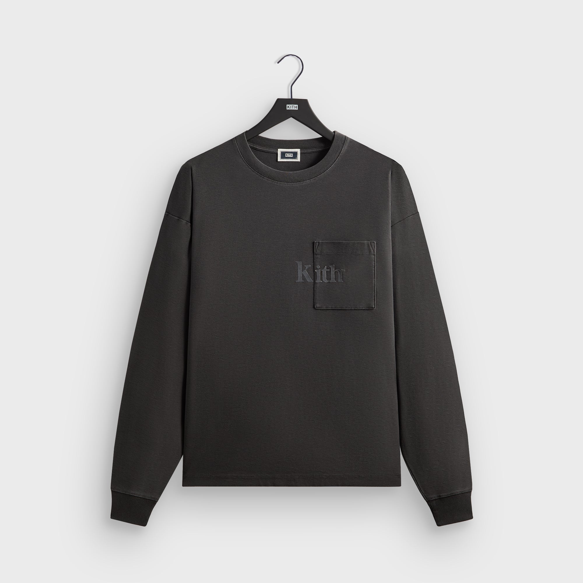 Kith Long Sleeve Quinn Tee - Carbon – Kith Europe
