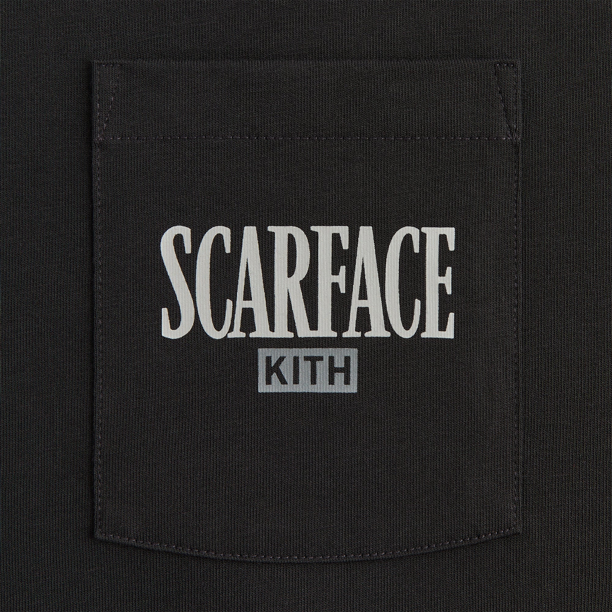 Kith for Scarface Tony Vintage Long Sleeve Pocket Tee - Black