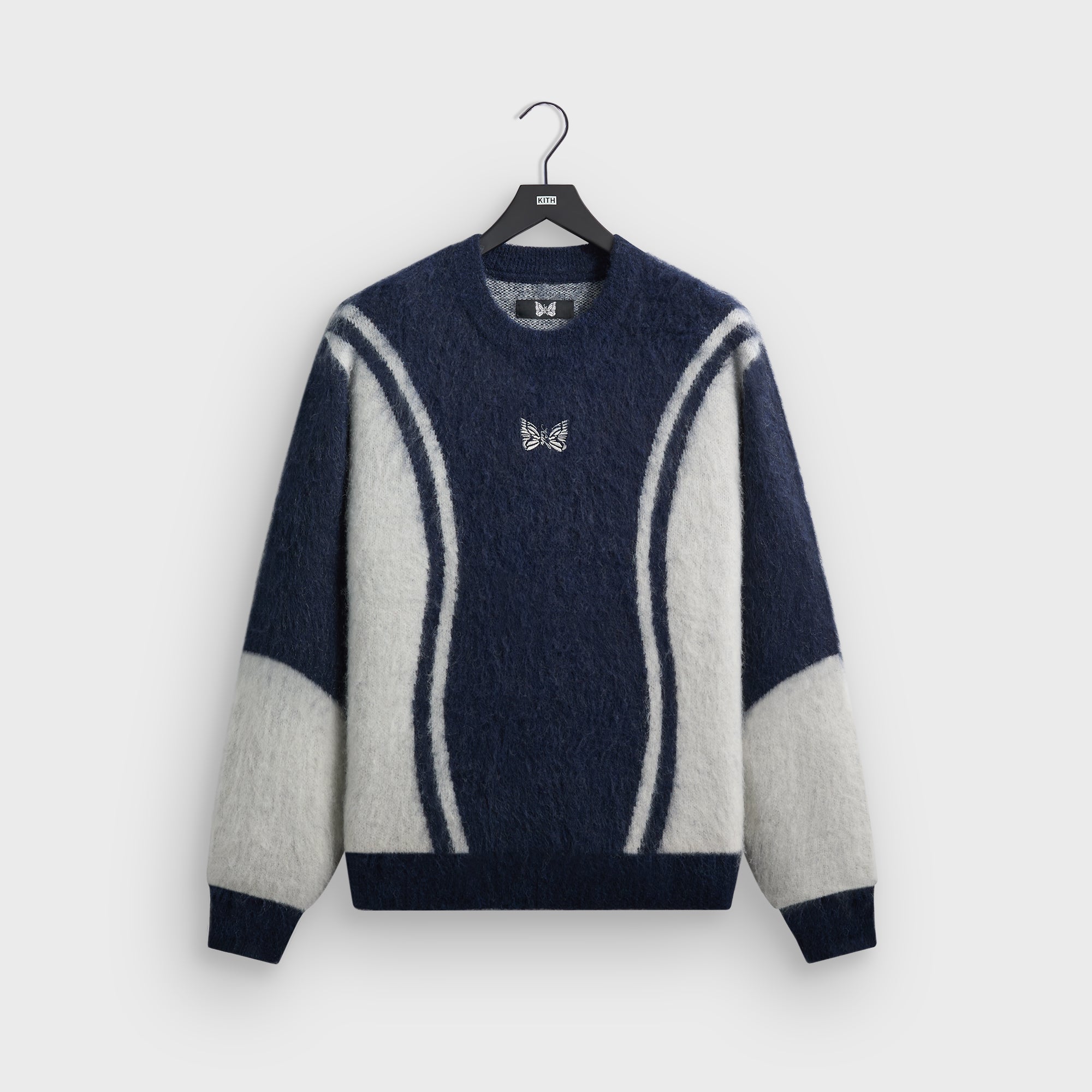 Kith for Needles Butterfly Lewis Sweater - Nocturnal – Kith Europe