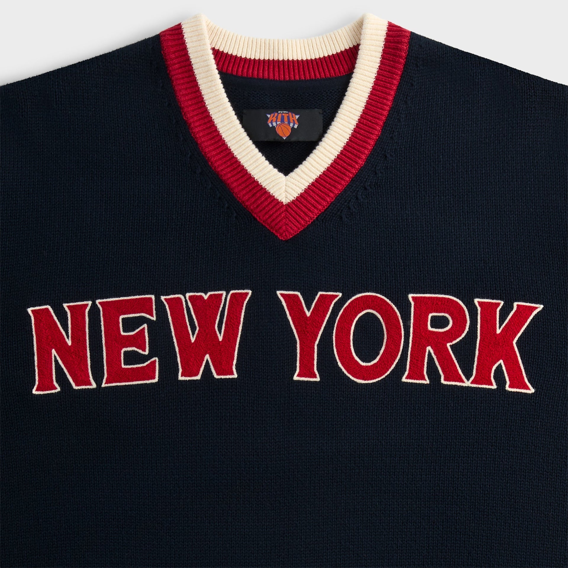 Kith for the New York Knicks Classic Beau Knit Sweater - Nocturnal - PH