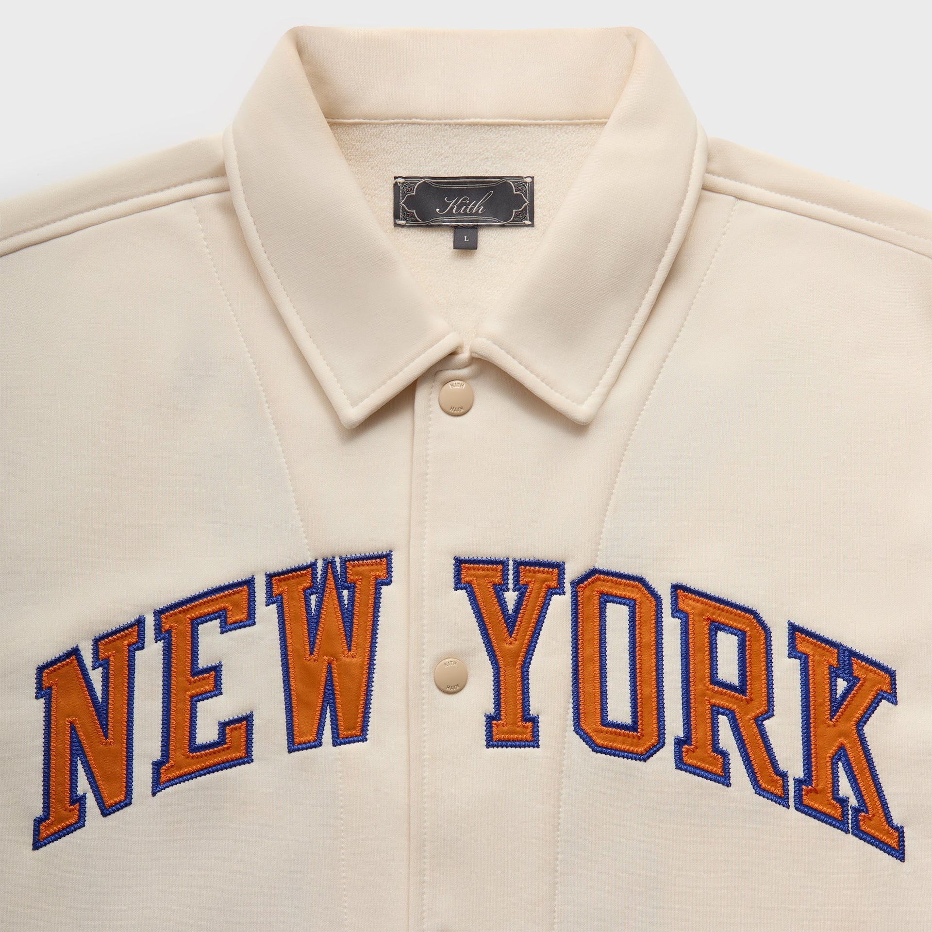 Kith for the New York Knicks Patrick Ewing Woodpoint Shirt - Sandrift - PH
